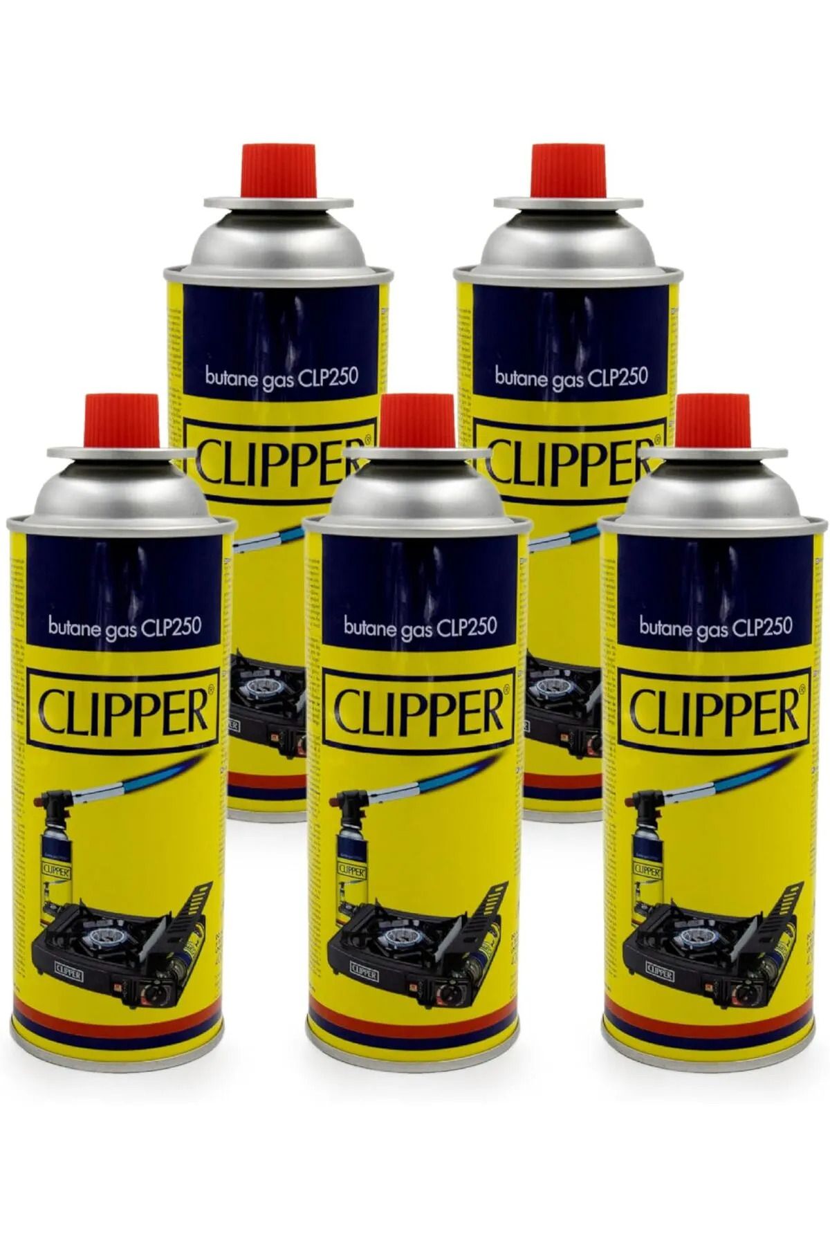 TUBSHOP 5 ADET CLIPPER BÜTAN PROPAN GAZ