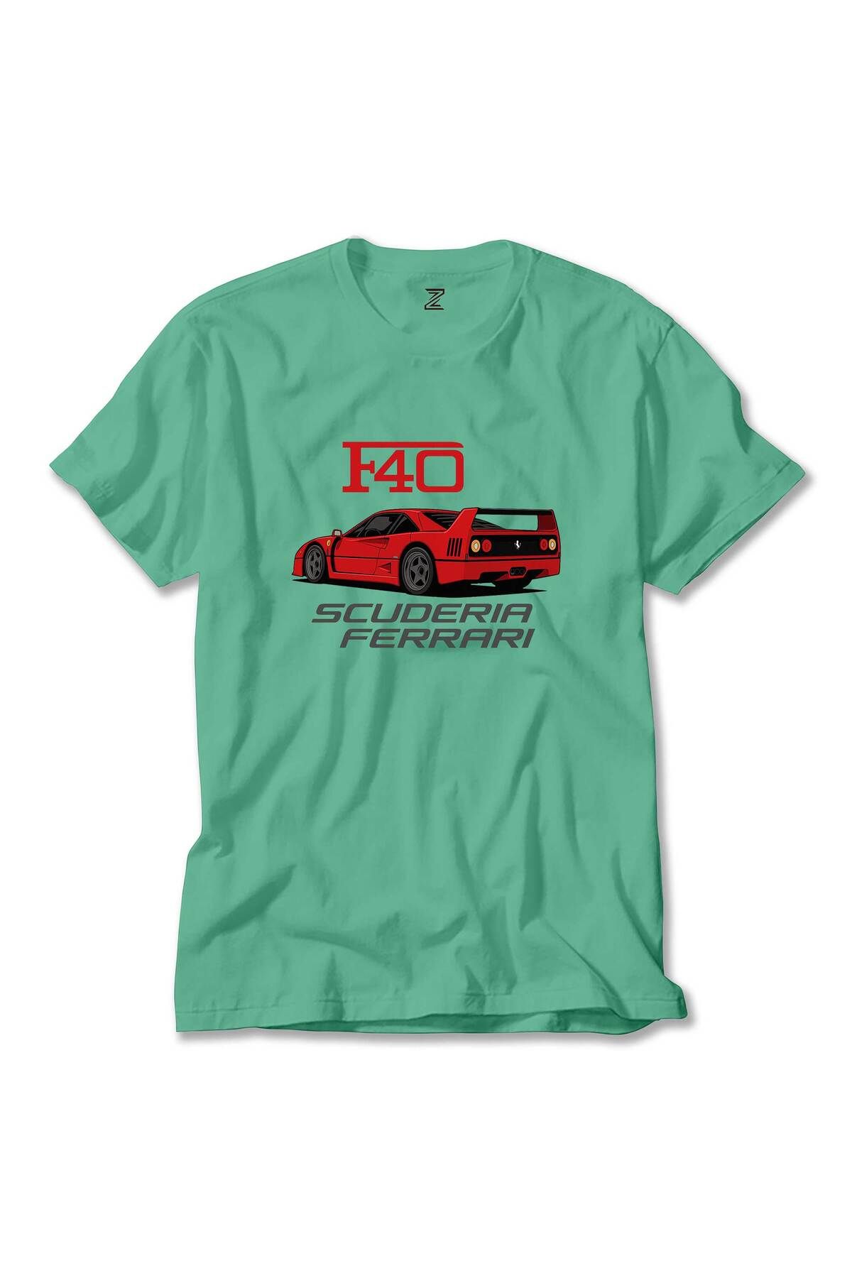 Z zepplin Ferari F40 Yeşil Tişört