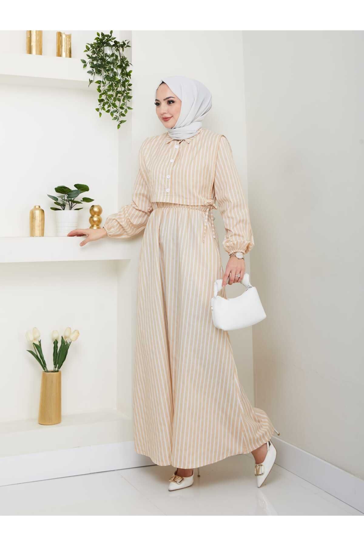 Moda Krash ÇİZGİLLİ GÖMLEKLİ TAKIM ELBİSE
