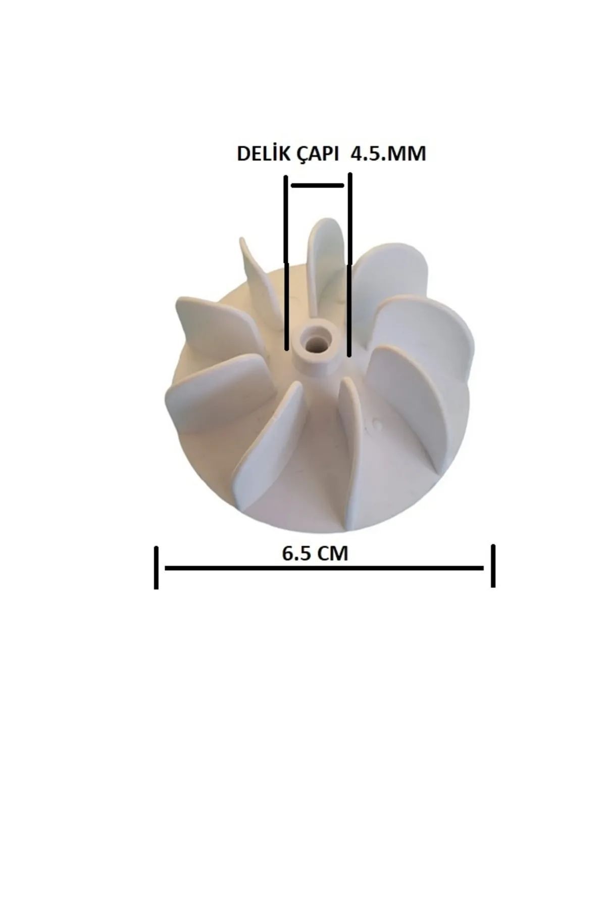 mlhsupurge Çeşitli Markalara Uyumlu 4.5mm Delik Çaplı Saç Kurutma Makinesi Pervanesi 1 ADET