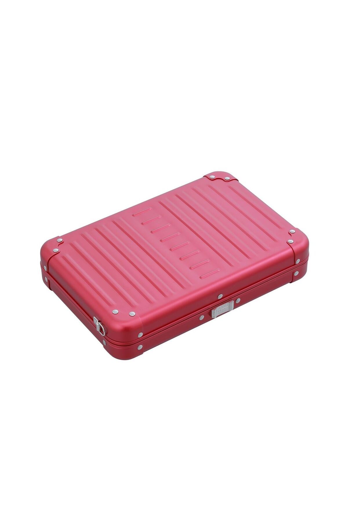 Aleon Vanity Kılıfı 25 cm Gümüş Alüminyum Omuz Çantası, Hafif, Dayanıklı, Şık Tasarım