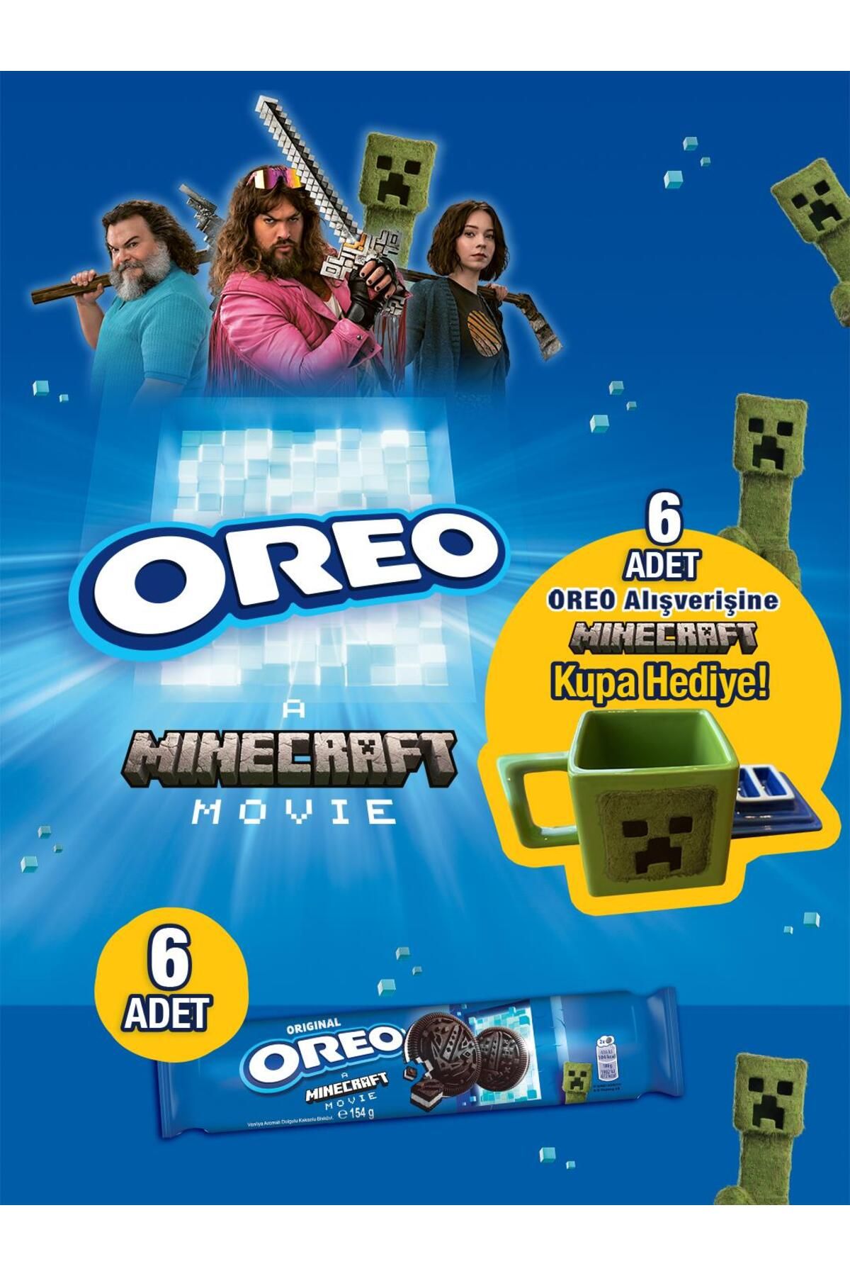 Oreo 154g Minecraft Vanilya (X6) Minecraft Kupa