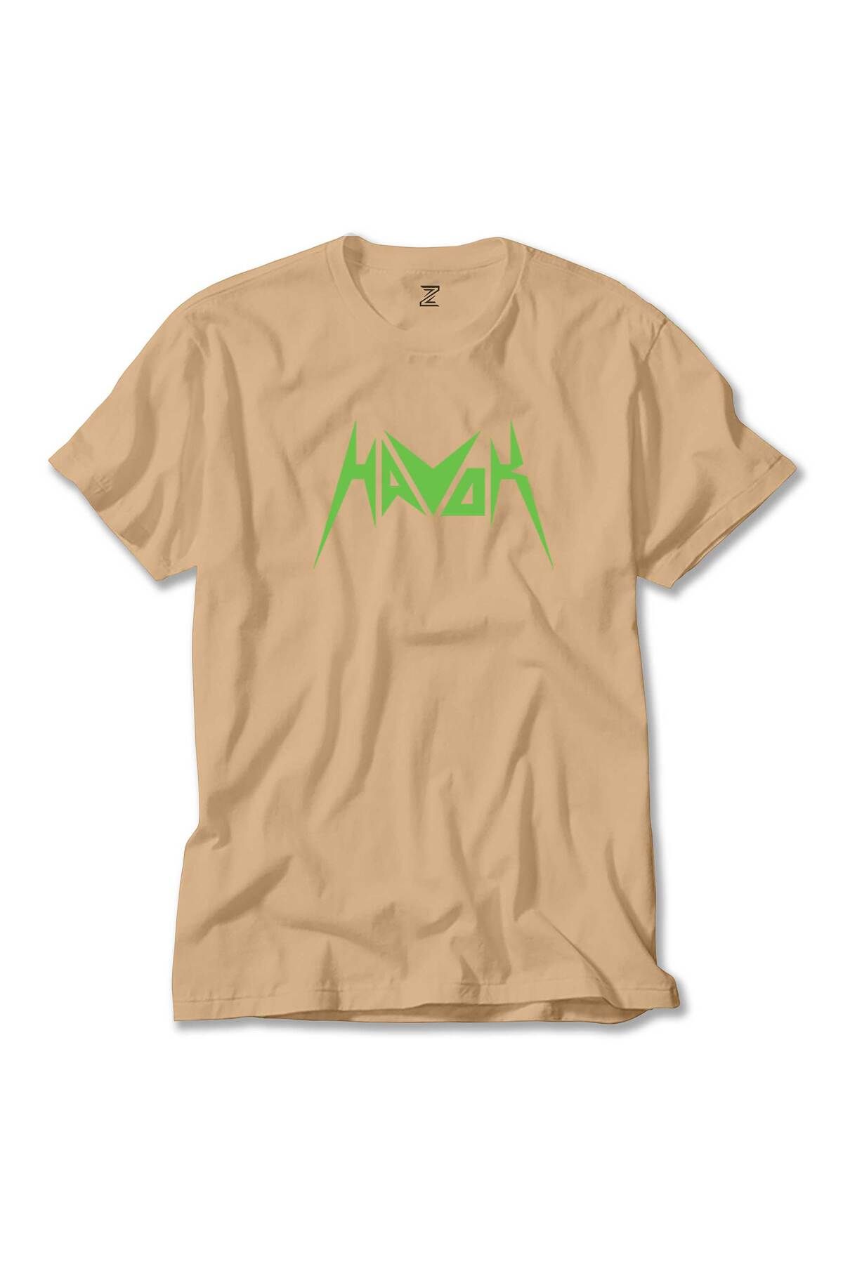 Z zepplin Havok Green Logo Krem Tişört