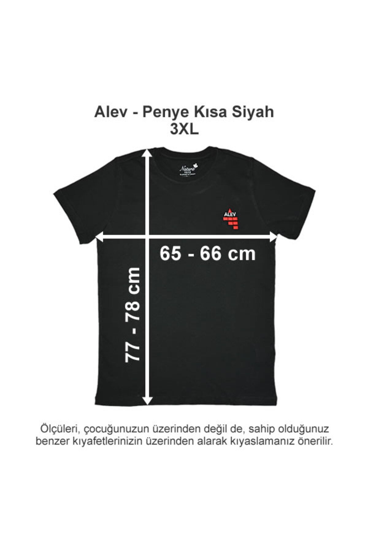 ALEV Okulları Penye Kısa Siyah 3XL