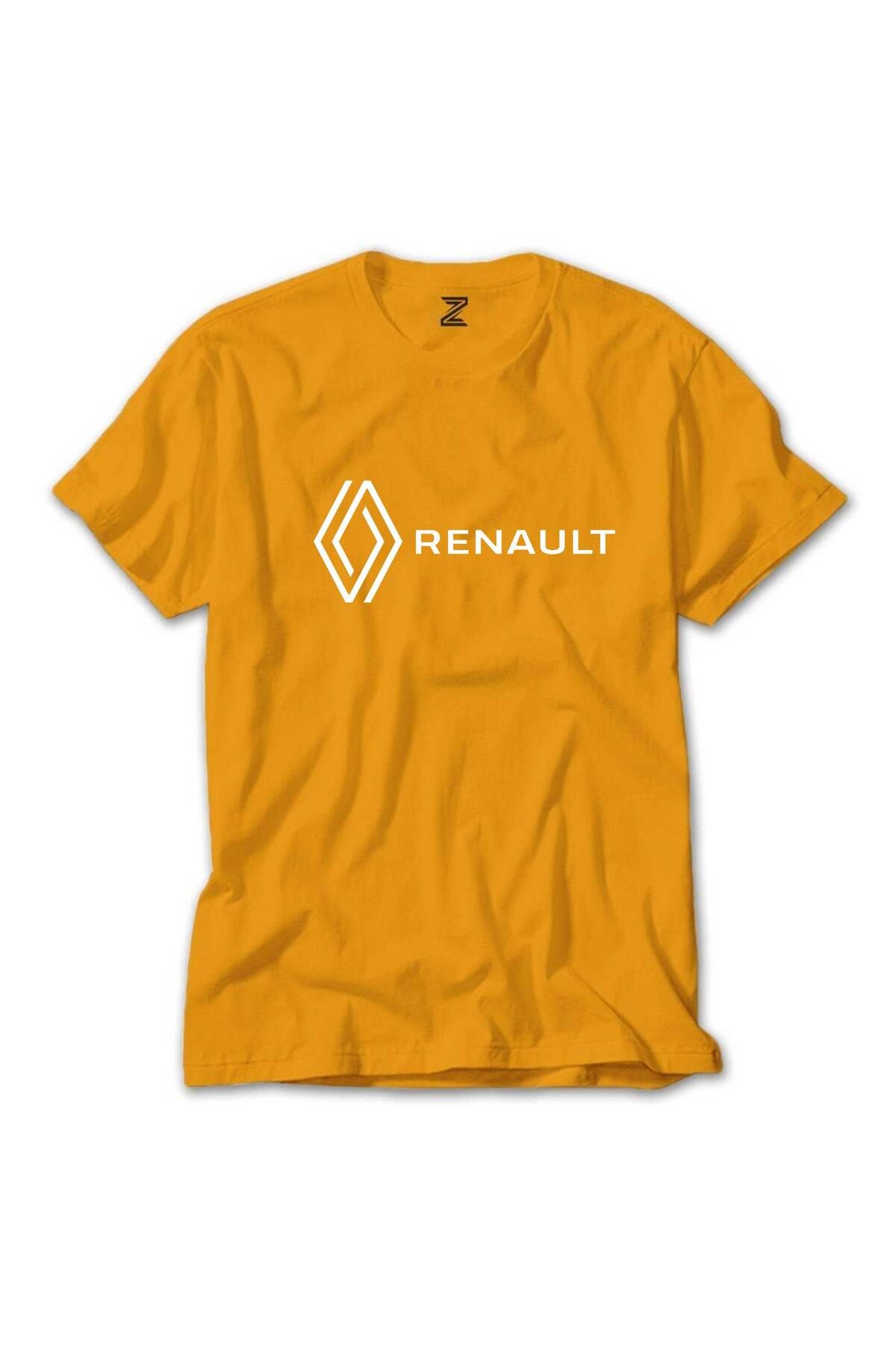 Z zepplin Renault New Logo Text Sarı Tişört