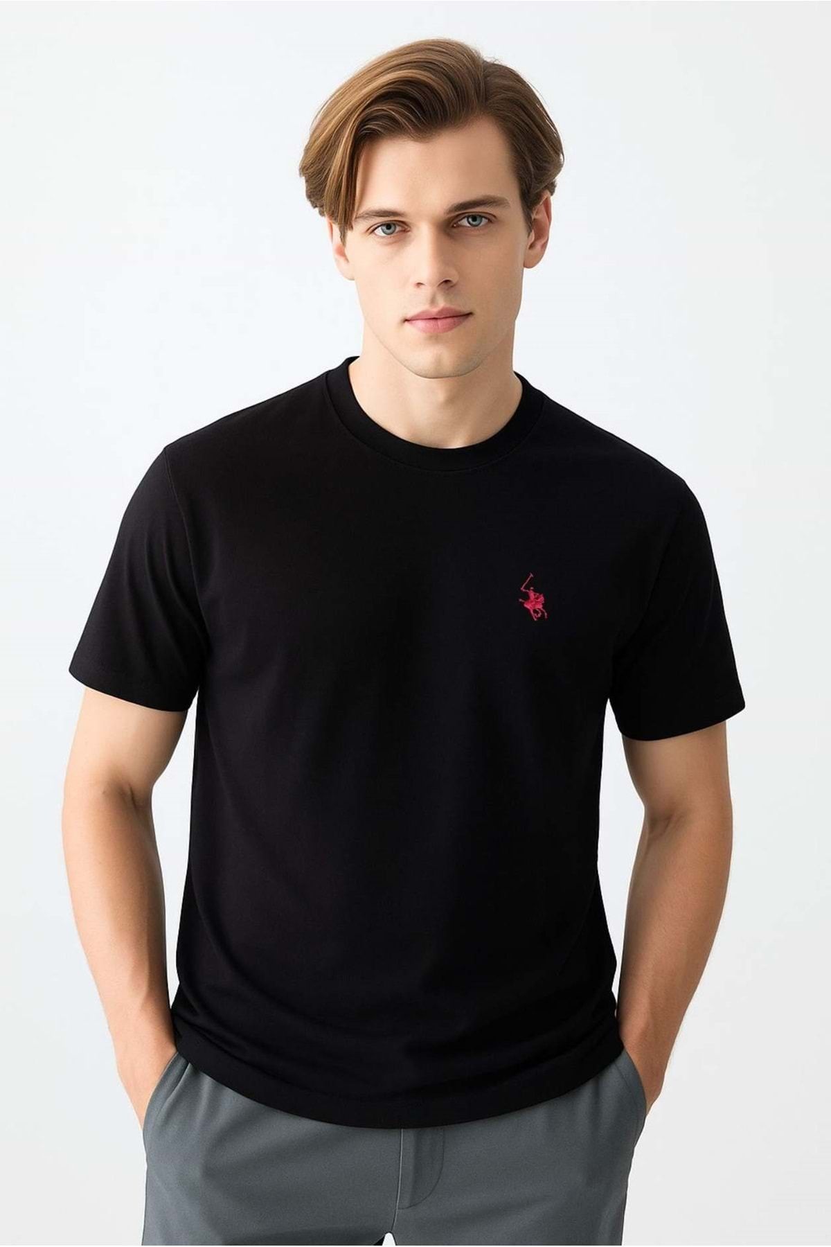 Polo Republica & CO . SIFIR YAKA T-SHİRT SİYAH