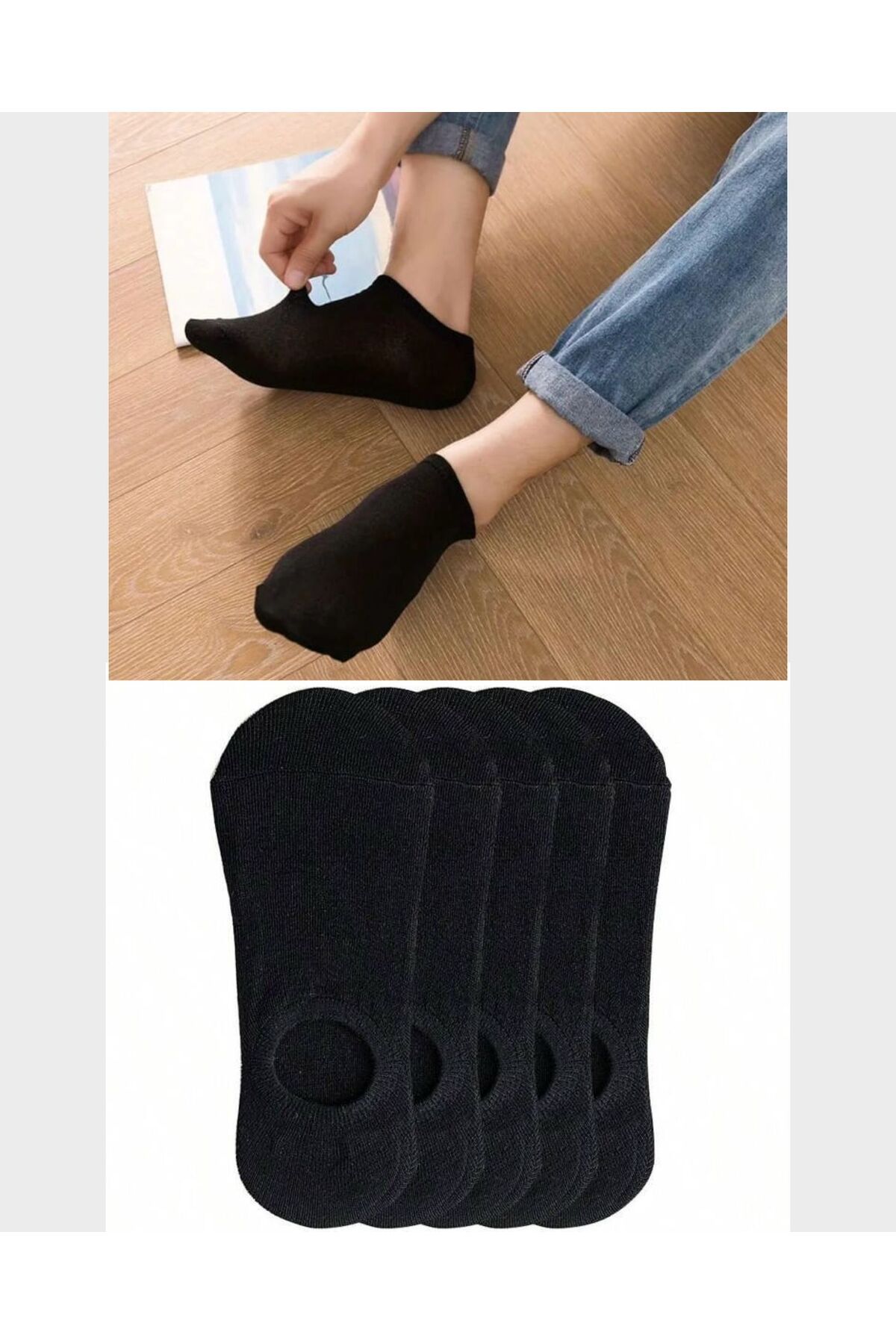 BGK 5 Çift Unisex Basic Babet Çorap