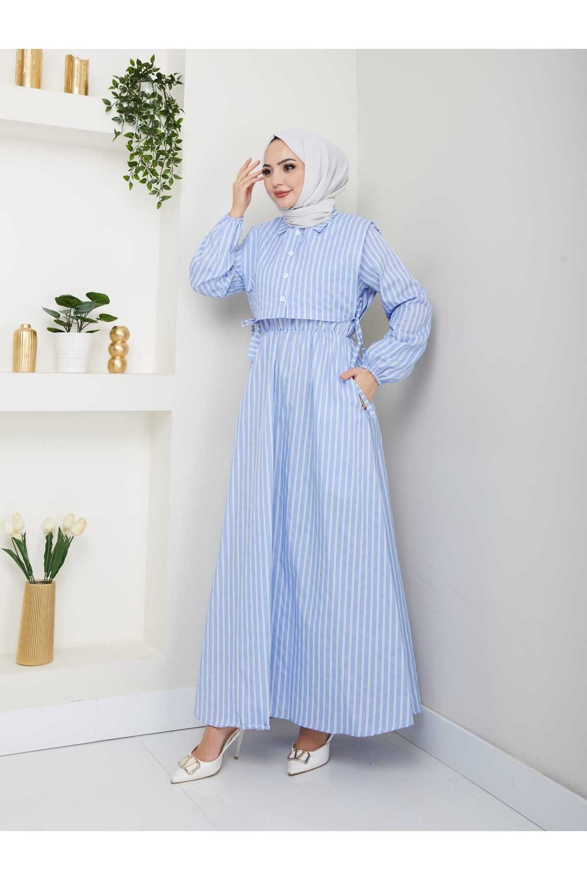 Moda Krash ÇİZGİLLİ GÖMLEKLİ TAKIM ELBİSE