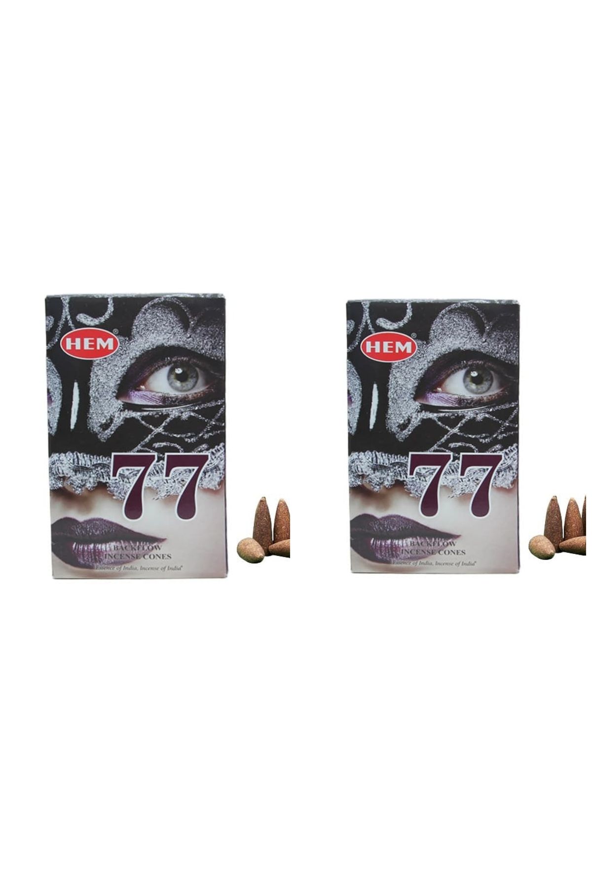 İkizler Hem 77 aroma 2 paket toplam 20 adet geri akış konik tütsü