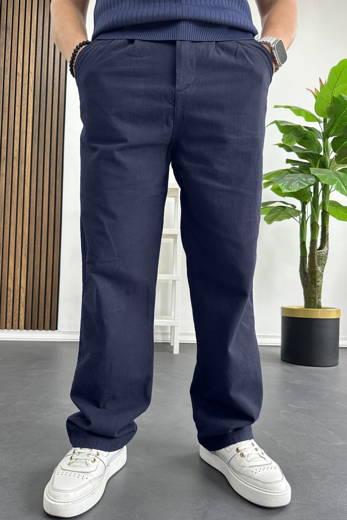 Baymen Collection SALAŞ KETEN PANTOLON