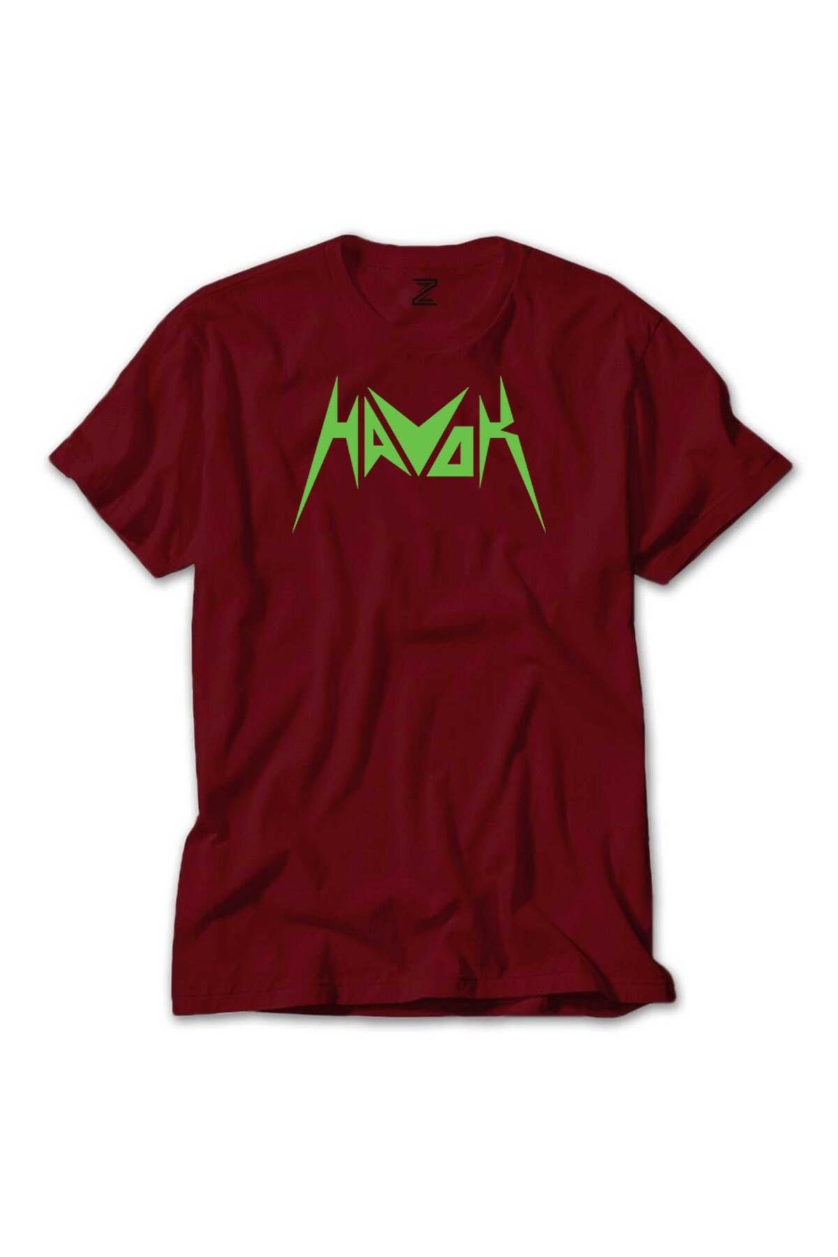 Z zepplin Havok Green Logo Kırmızı Tişört