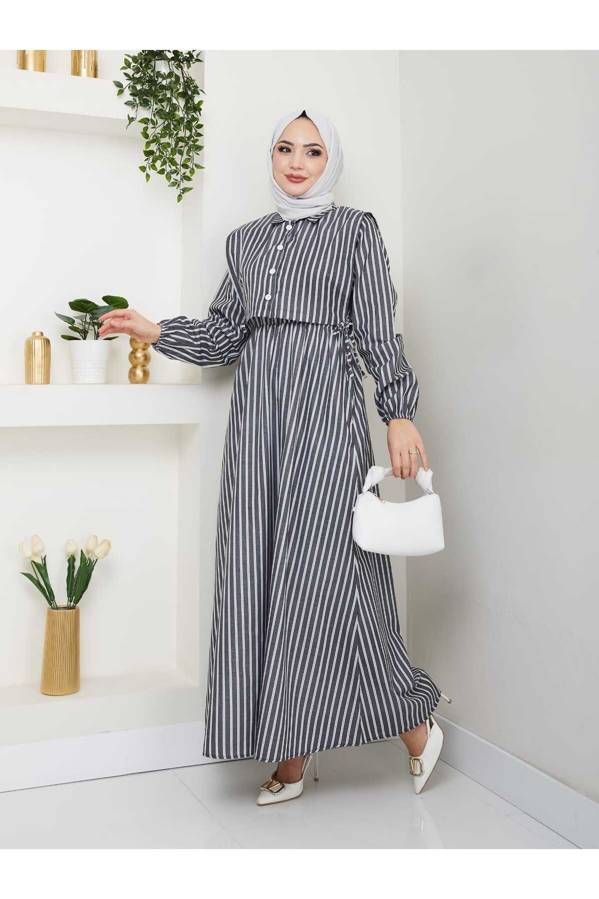 Moda Krash ÇİZGİLLİ GÖMLEKLİ TAKIM ELBİSE