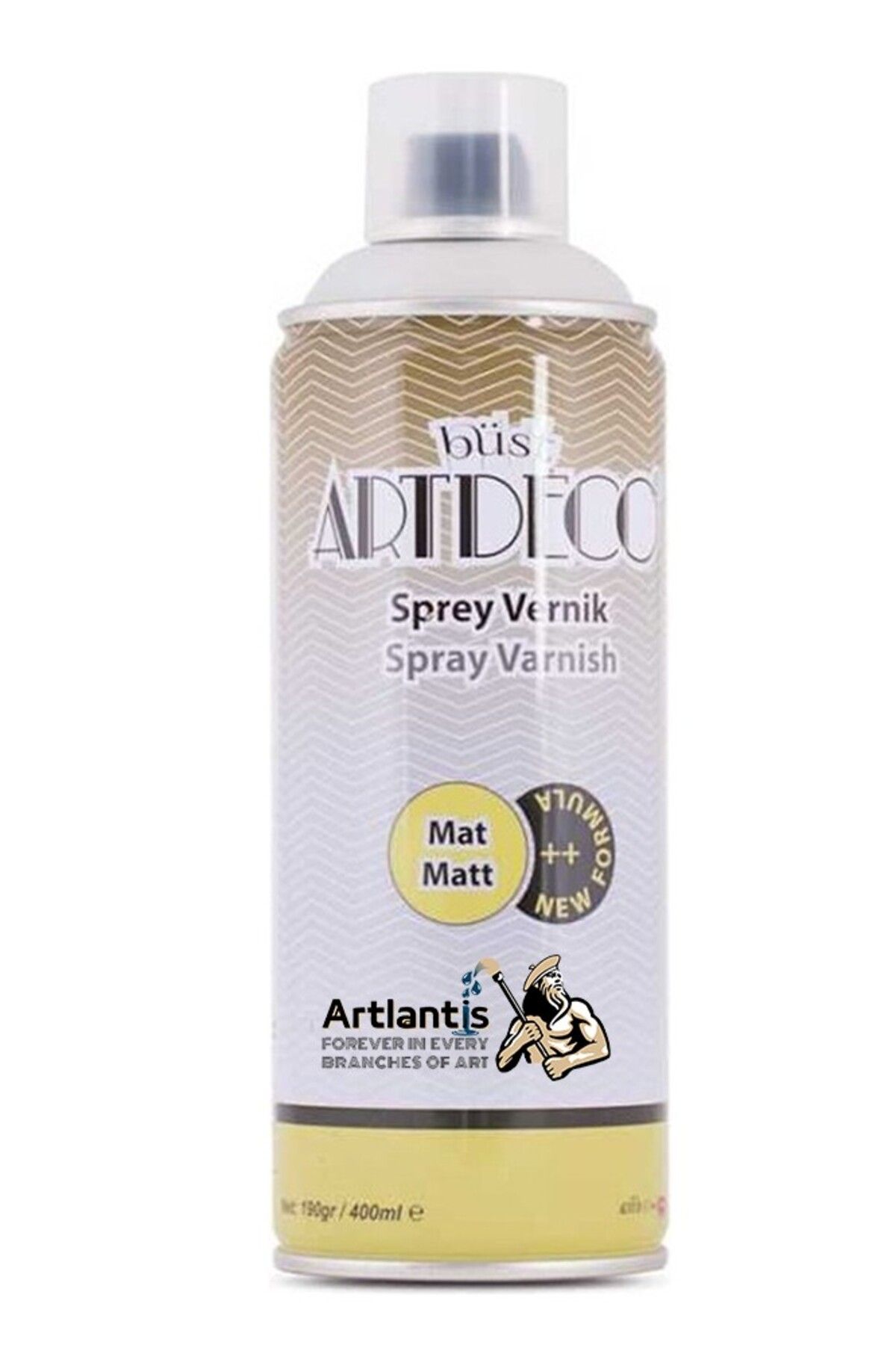 Artlantis Mat Akrilik Vernik 400 ml Sprey 1 Adet Kalıcı Şeffaf Koruma İç ve Dış Mekan Çizilmeye Karşı Dayanıkl