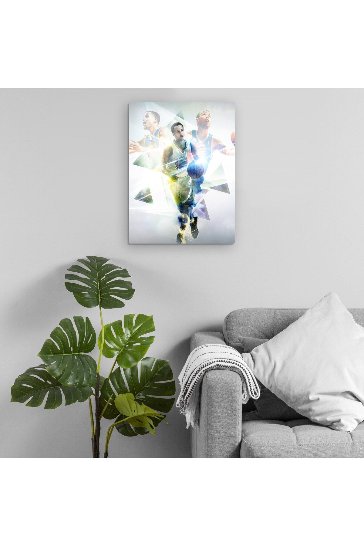 Pixxa Stephen Curry - Steph Curry - Golden State Warriors - NBA Metal Tablo Model 2