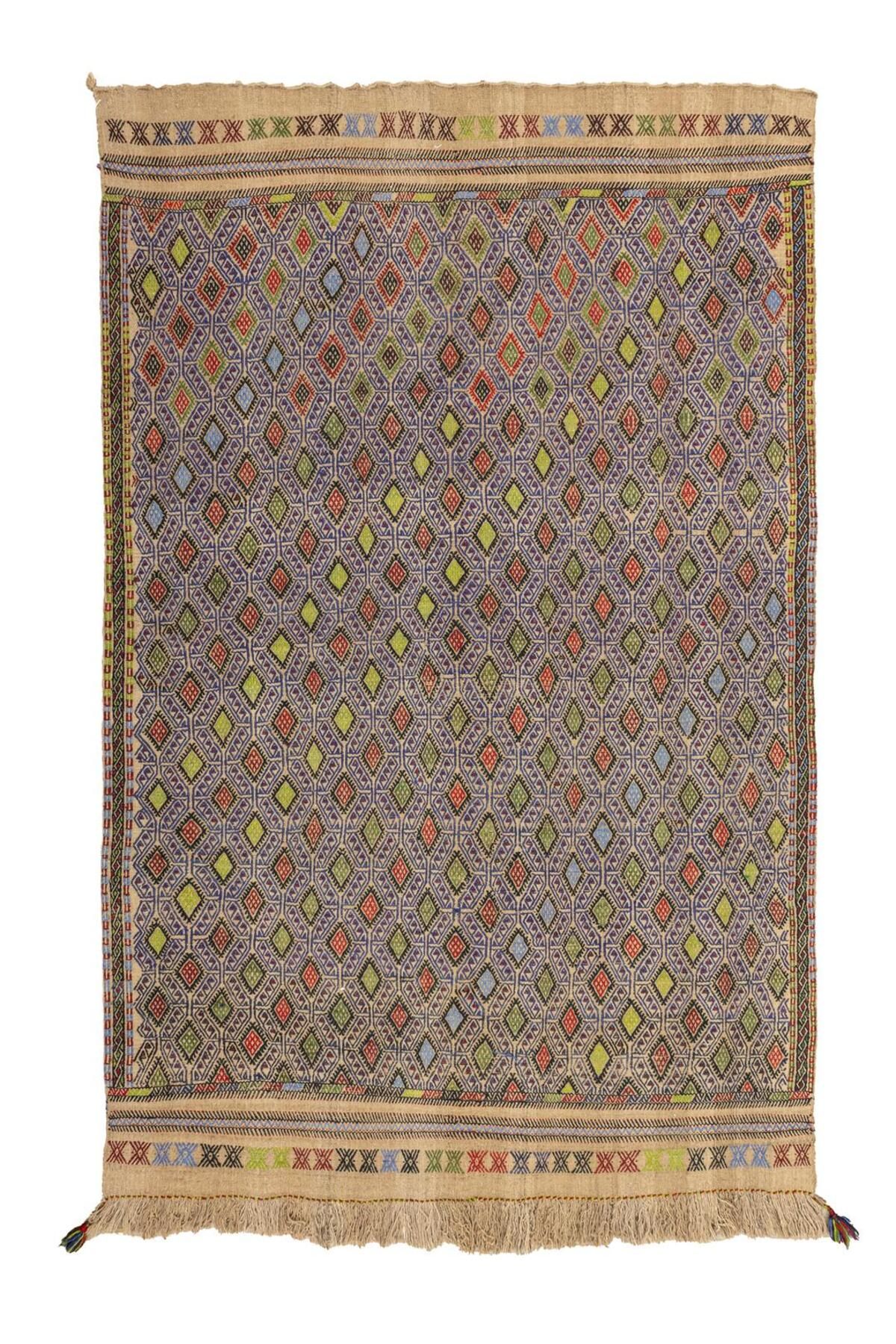 Soho Antiq Mogan Renkli Yün Cicim Kilim 156x240 cm
