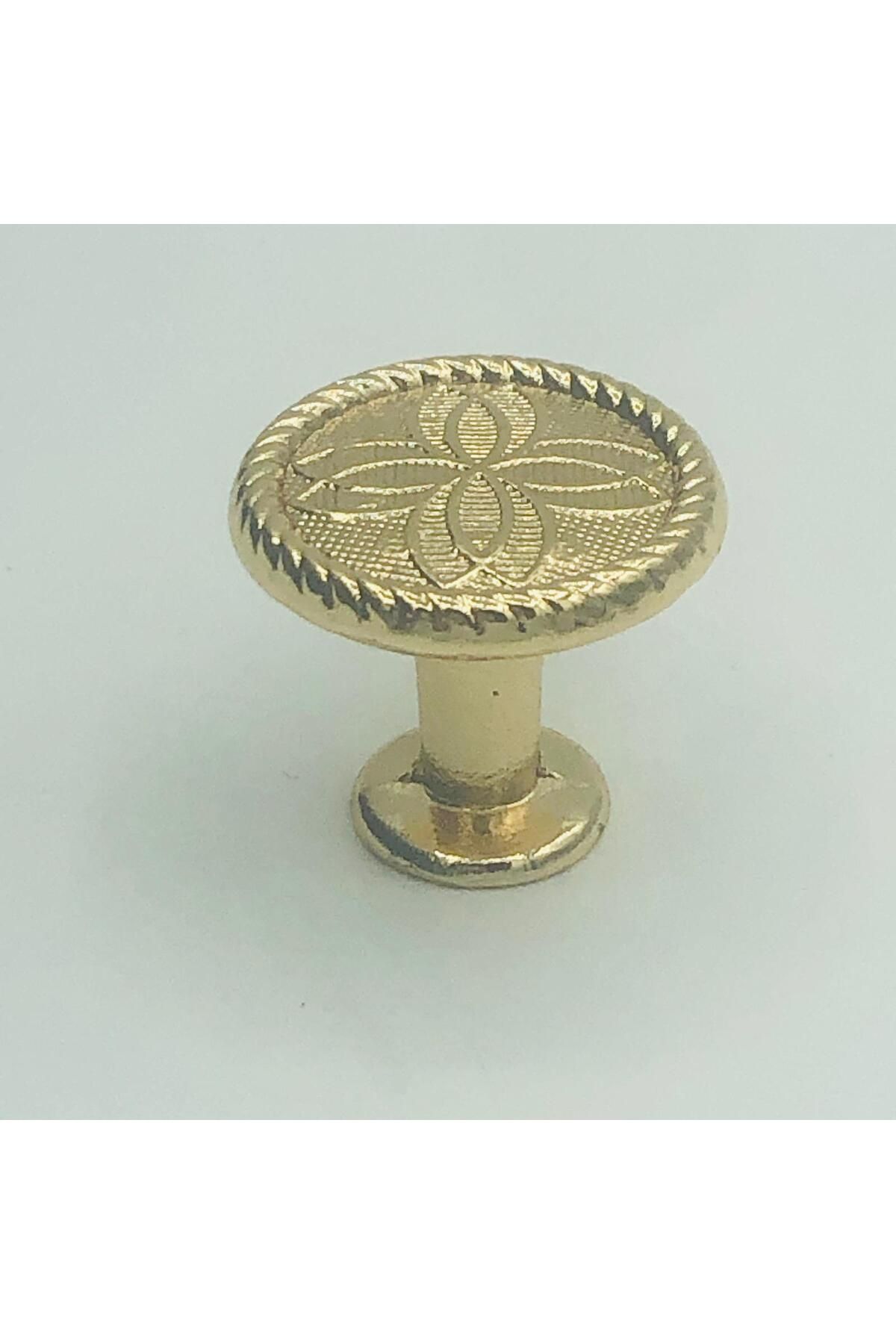YAREN METAL MOBİLYA AKSESUARLARI 25mm DESENLİ DÜGME-5 GOLD