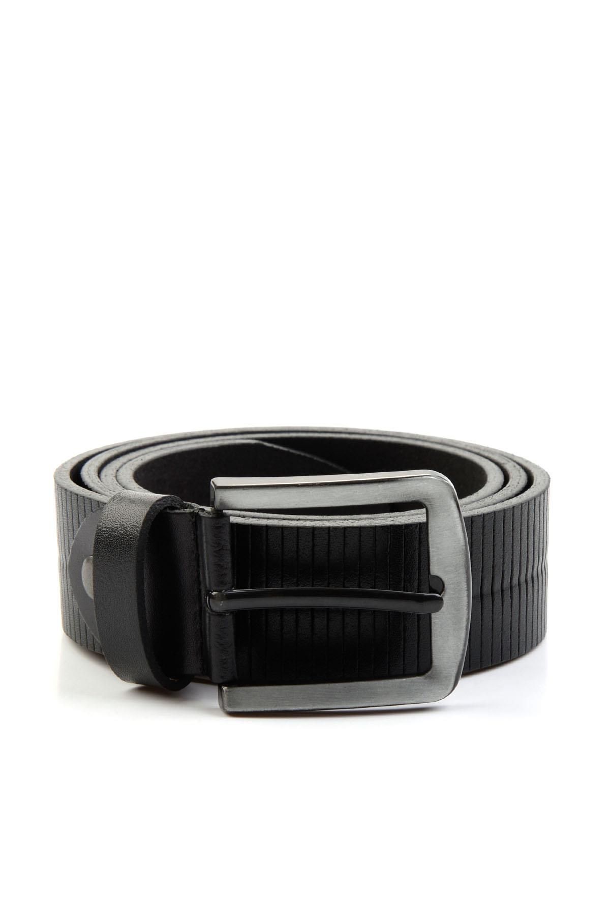 Bambi Siyah Leather Erkek Kemer U08657096503