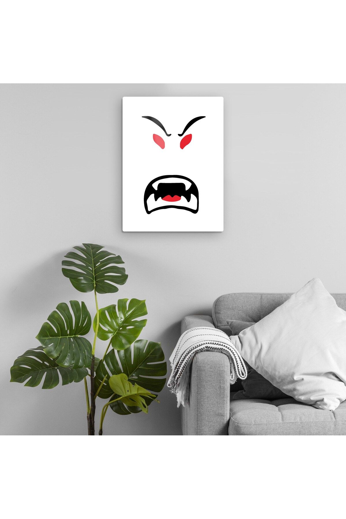 Pixxa Roblox - Beast Mode Face - Canavar Modu Yüzü Metal Tablo Model 1