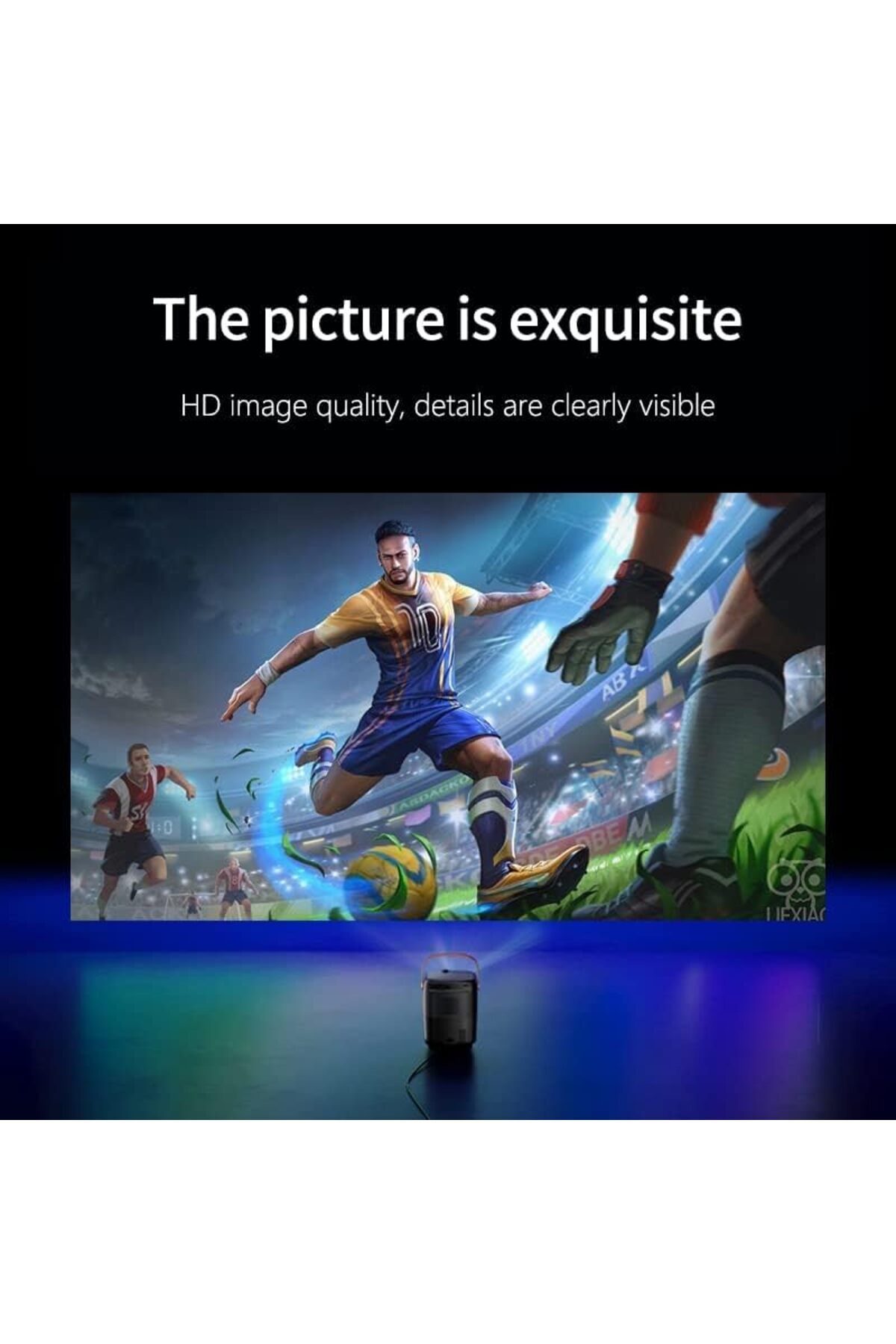 UMİİO-Inder Umiio A008 Intelligent Screen Projector 5G WiFi Bluetooth Quadrangle Trapezoid 1080P Android P 9