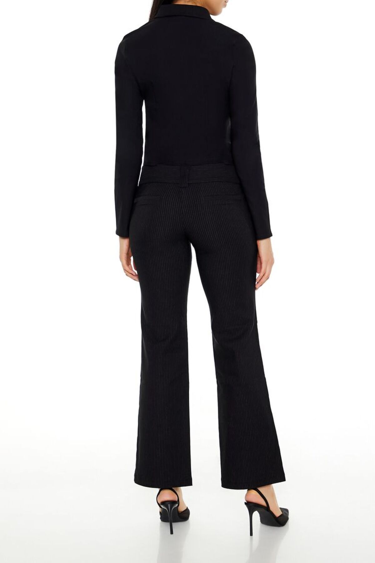 Forever 21 Çizgili Düşük Bel Pantolon