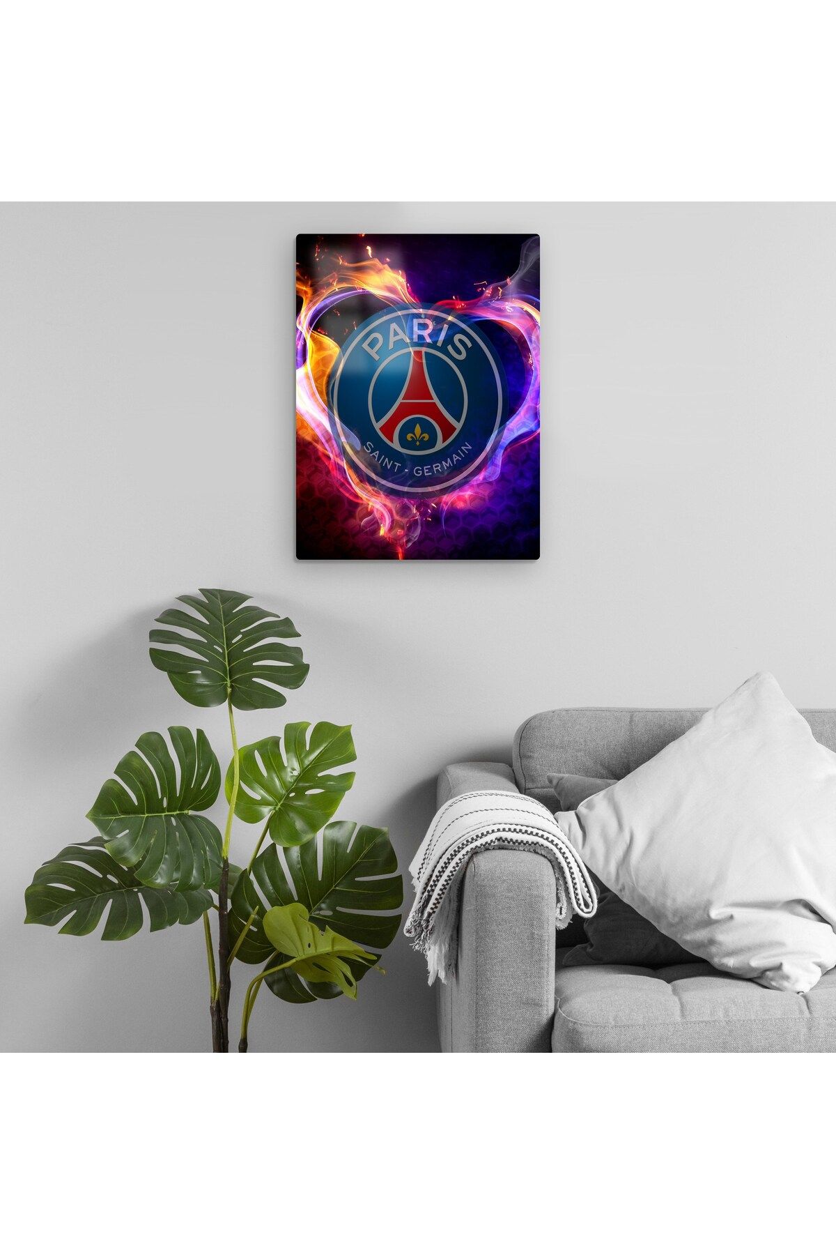 Pixxa Paris Saint Germain - PSG Metal Tablo Model 3