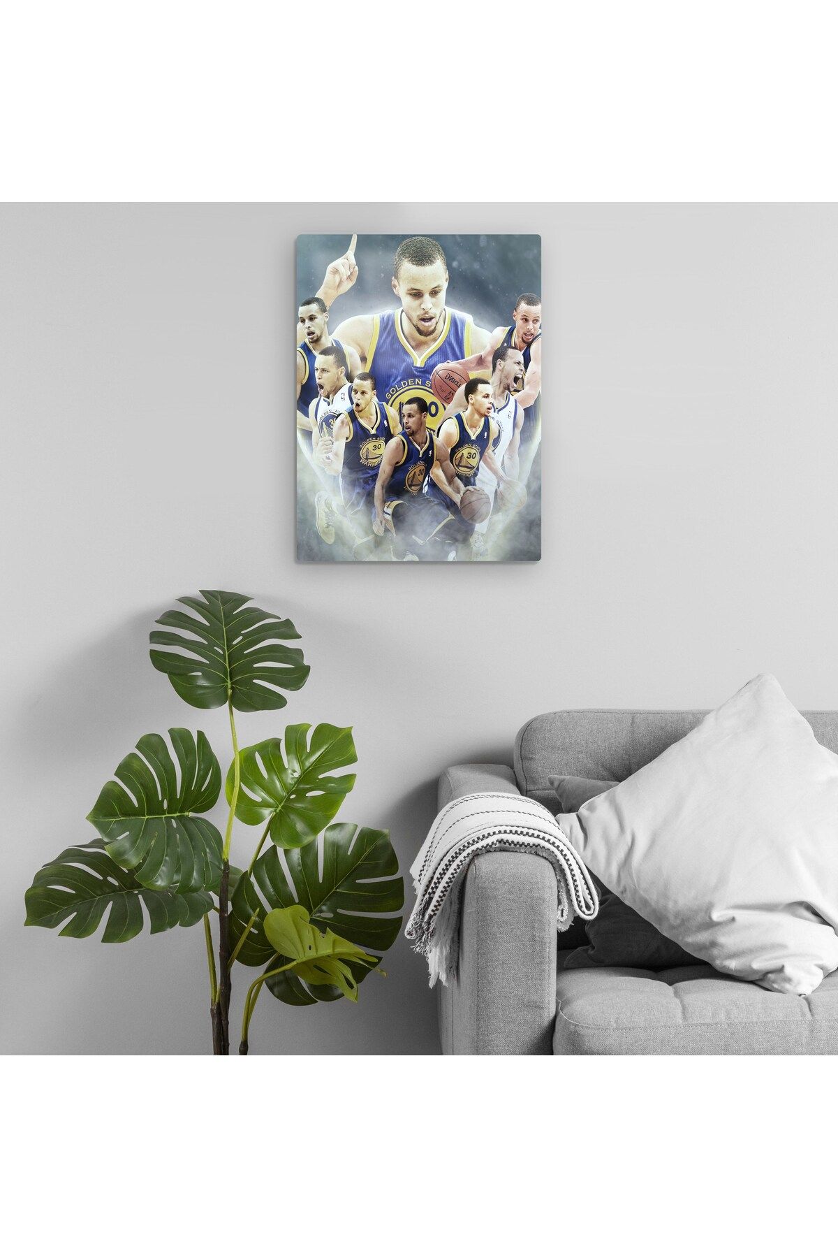 Pixxa Stephen Curry - Steph Curry - Golden State Warriors - NBA Metal Tablo Model 3