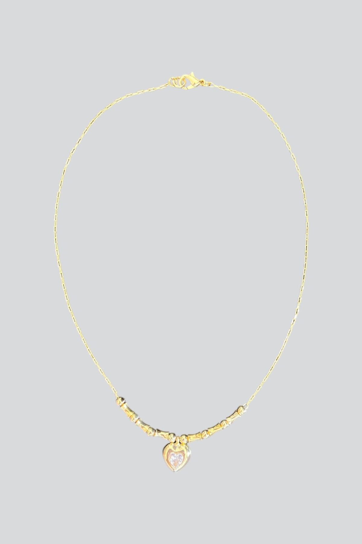stravis Gold Renk Kalp Uçlu Kolye