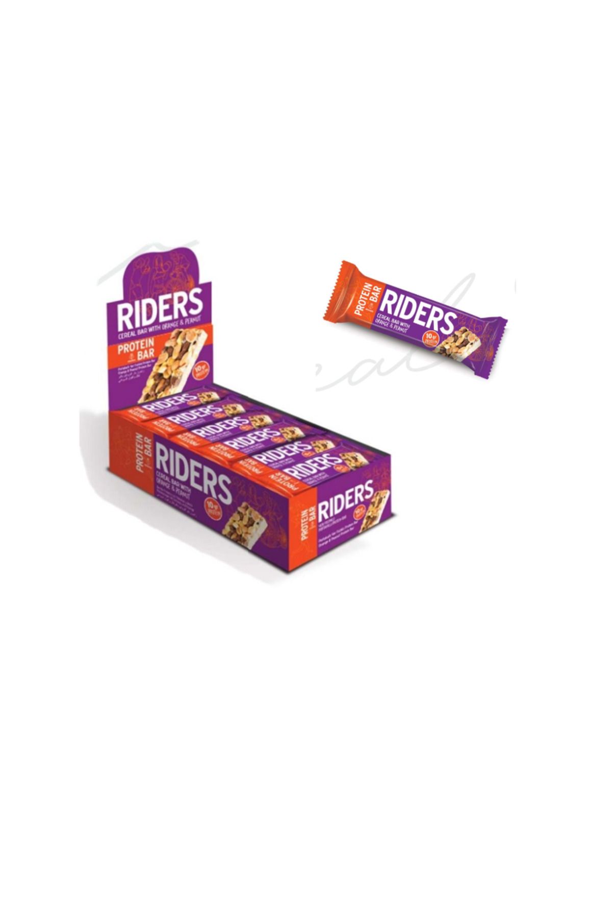GRANIO Rıders Yer Fıstıklı Portakallı Protein bar 24 x 50 Gr