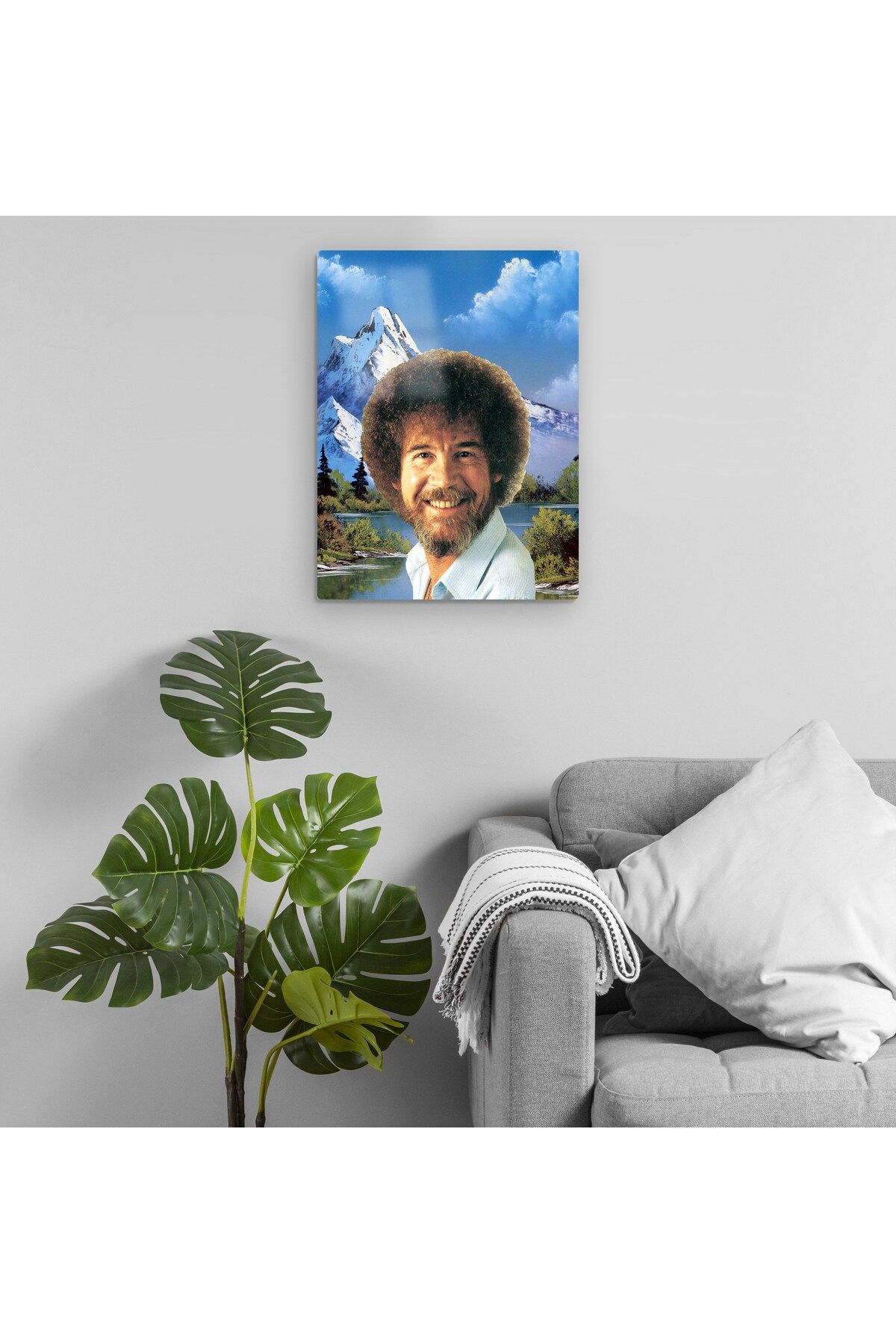 Pixxa Bob Ross Metal Tablo Model 2