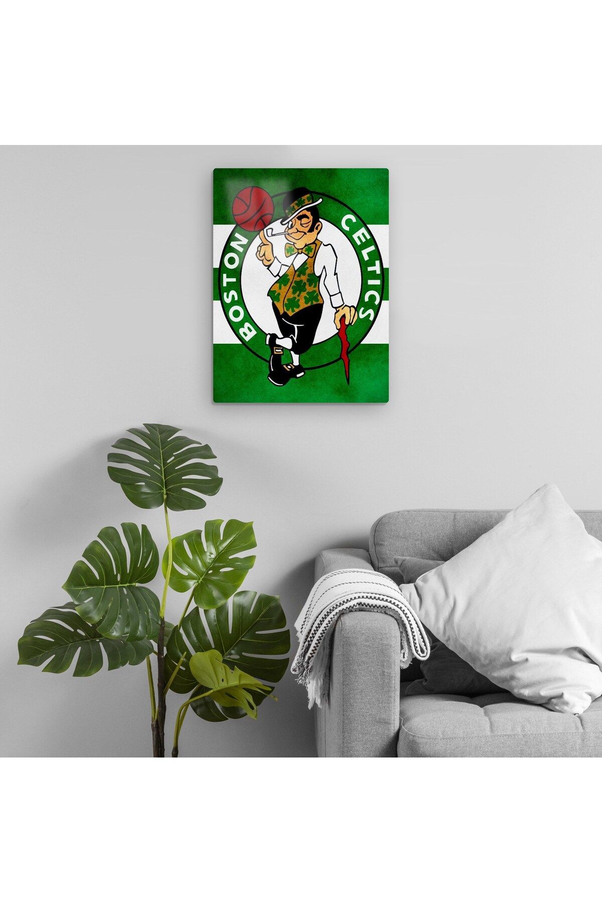 Pixxa Boston Celtics Metal Tablo Model 1