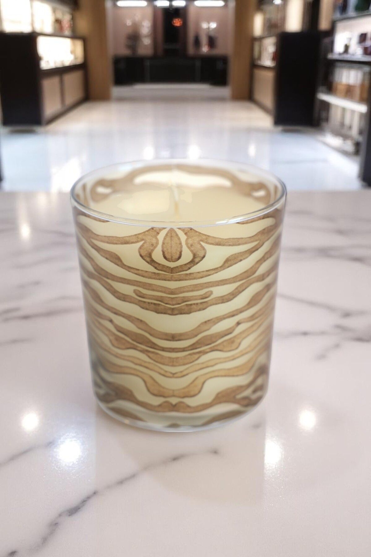 SENZATEMPO DECOR Homelundis Bakır Zebra Bardak, Dekoratif Obje, Mumluk