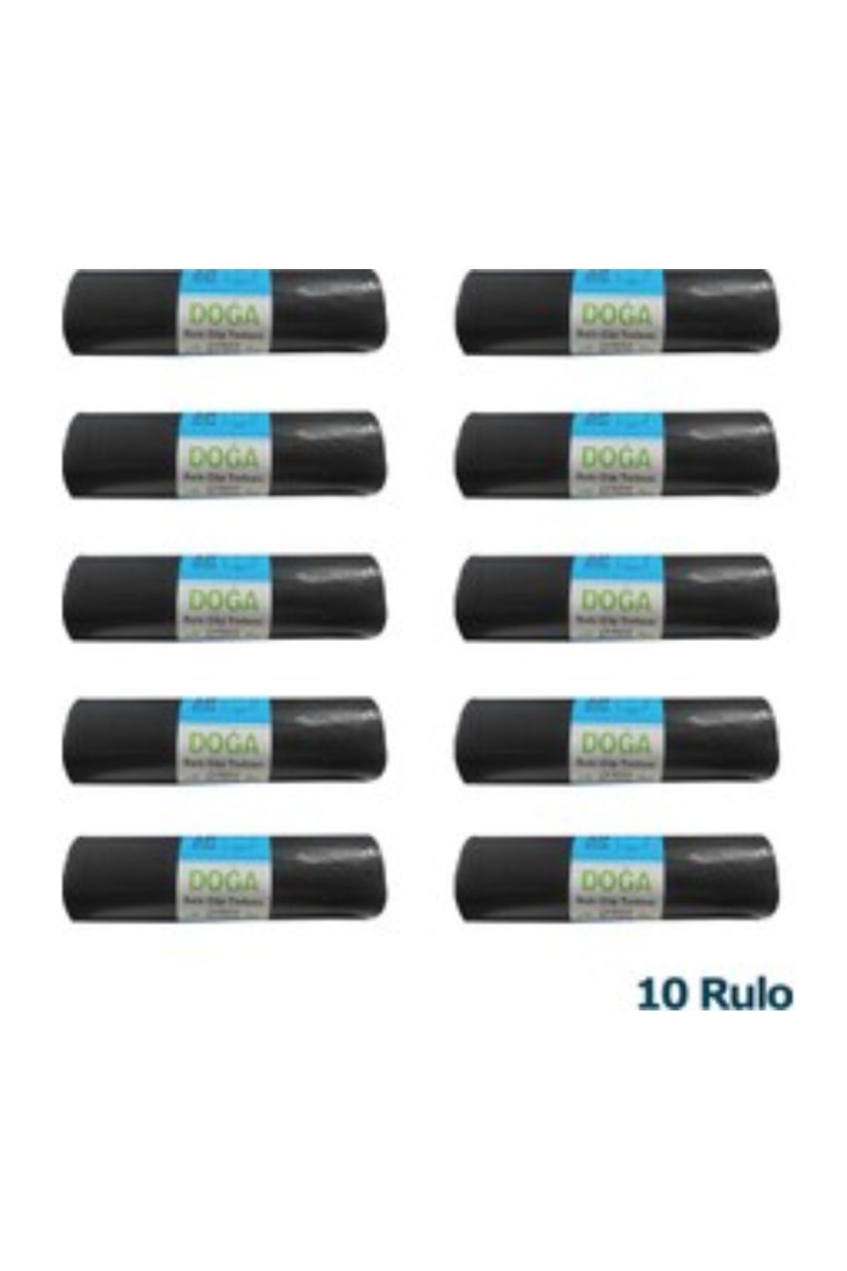 ECOPLAST Doğa Jumbo Boy Çöp Torbası Poşeti -400 Gr. - 90 Litre- 80 x 110 Cm / 10 Adetlik 10 Rulo/ (100 Adet)