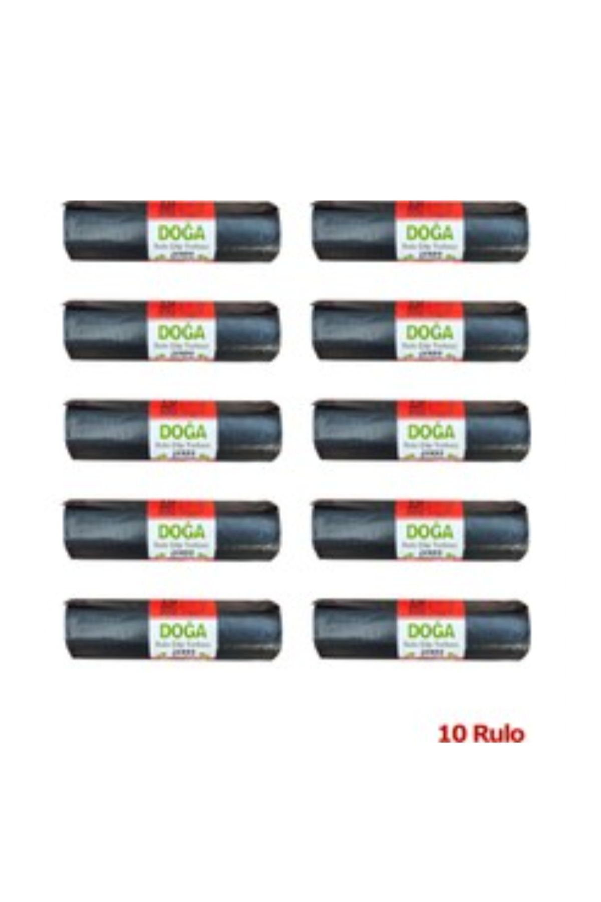 ECOPLAST Doğa Jumbo Boy Çöp Torbası Poşeti -500 Gr. - 90 Litre - 80 x 110 Cm / 10 Adetlik 10 Rulo (100 Adet)
