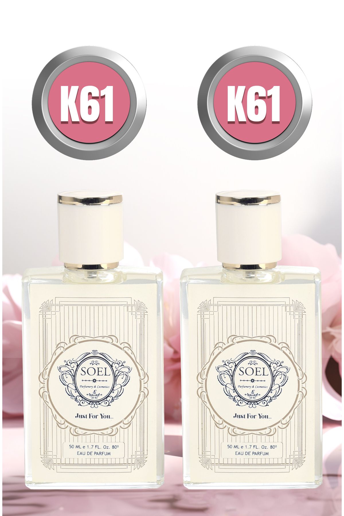 Soel Parfüm K61 Kadın Parfüm 50 ML EDP (2 ADET)