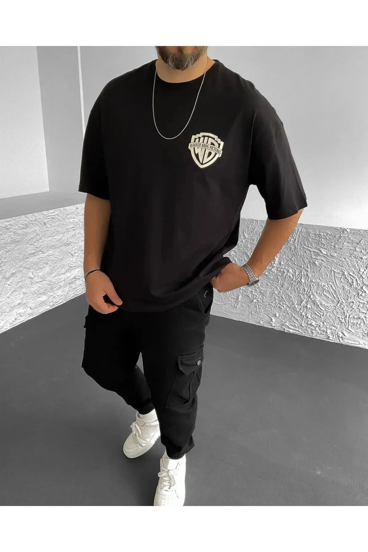 Koklonmoda Büyük Beden Unisex Warner Bros Baskılı Oversize T-Shirt