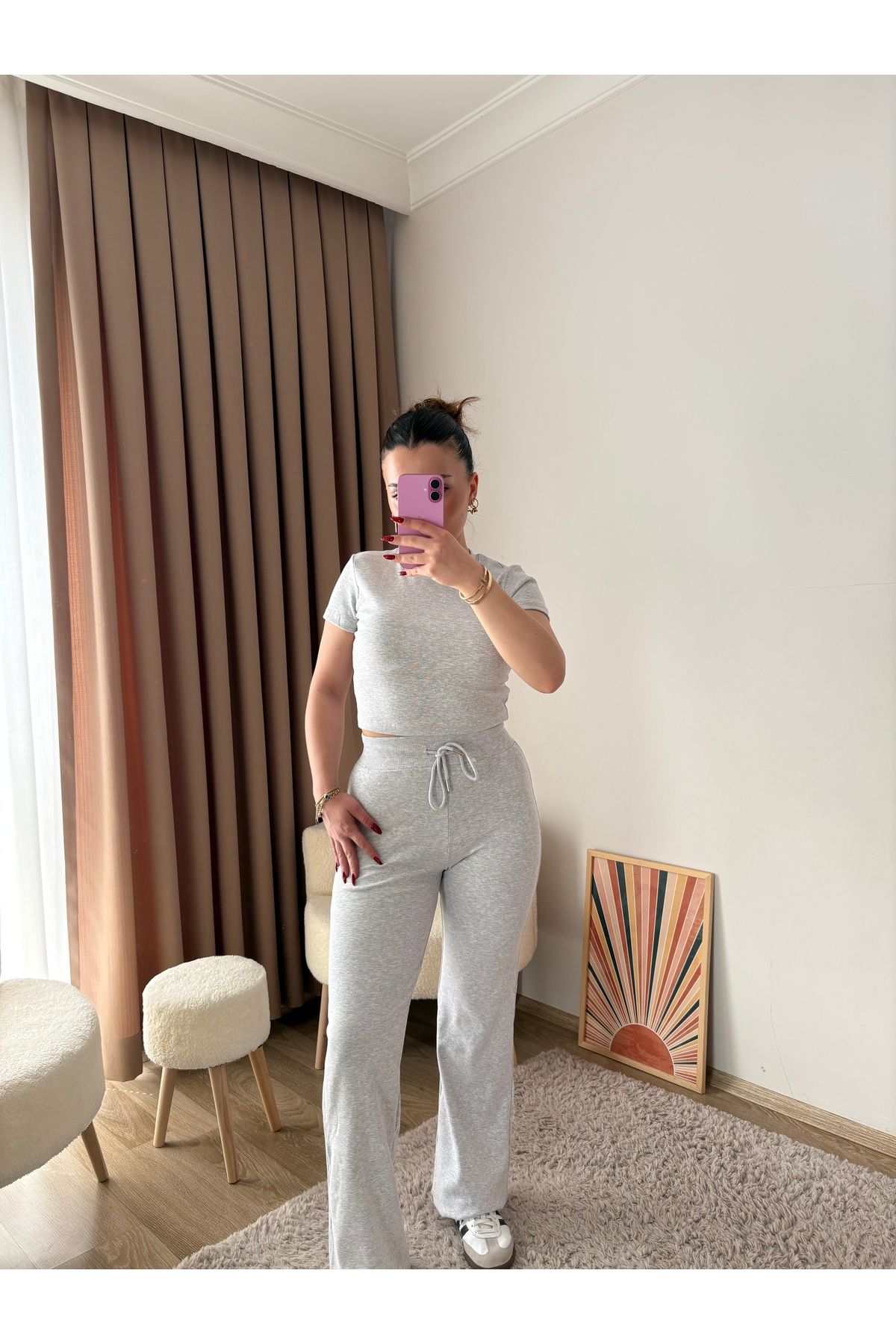 MahraWear Gri Eşofman Takım
