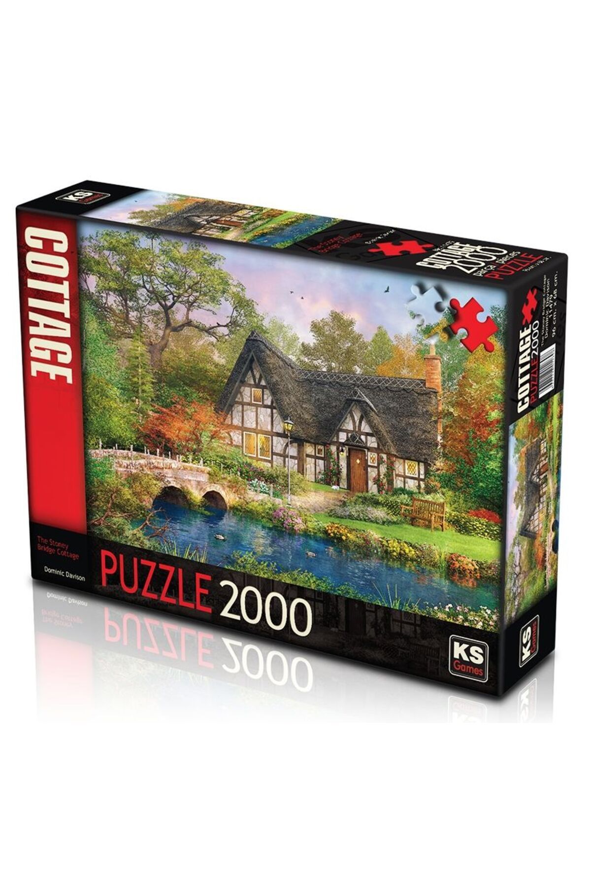 swilex SK Puzzle 2000 Parça The Stoney Brıdge Cottage Kır Evi