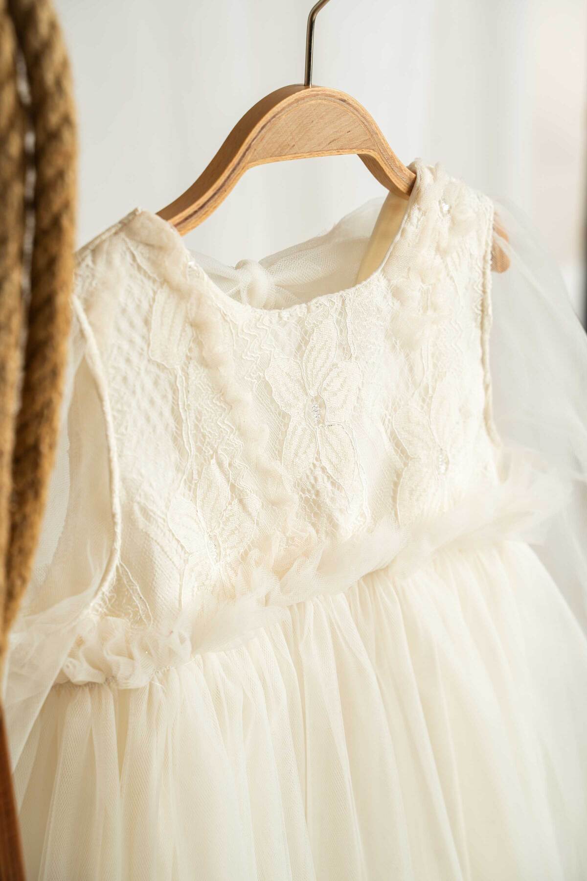 Mini Chics Tül Uzun Kol Kız Çocuk Elbise fotoğrafı 3 (önizleme)