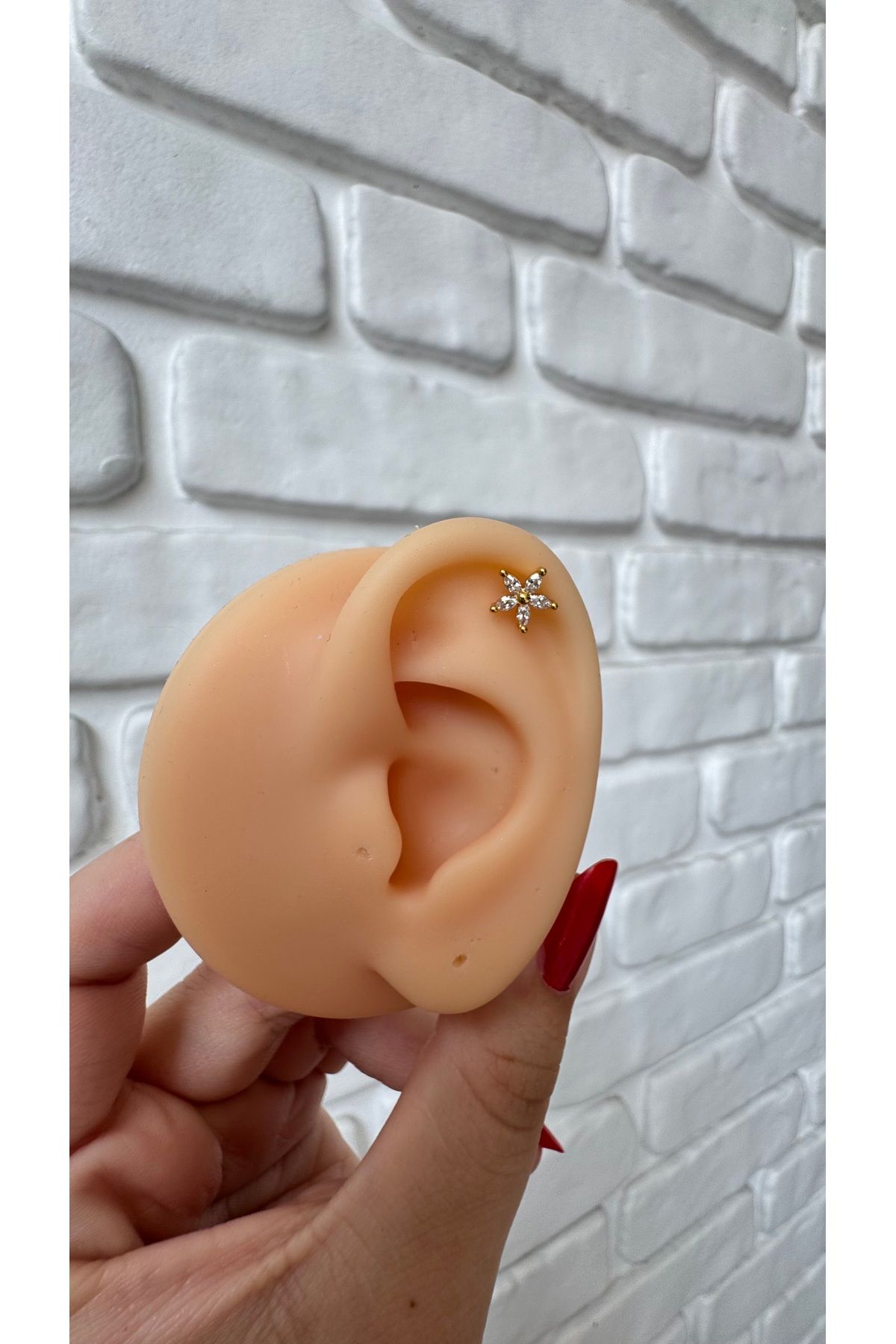 alysa jewelry Cerrahi Çelik çiçek şık Piercing
