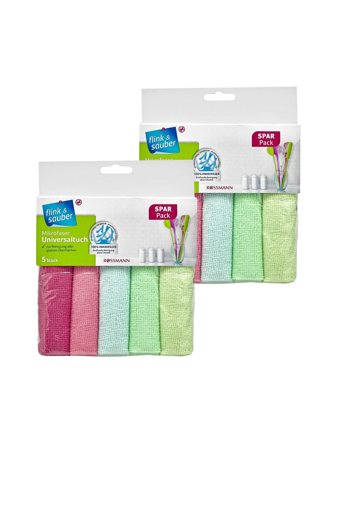 Flink Sauber Mikrofiber Toz Alma Bezi Mikrofiber 5'li (2 Adet)