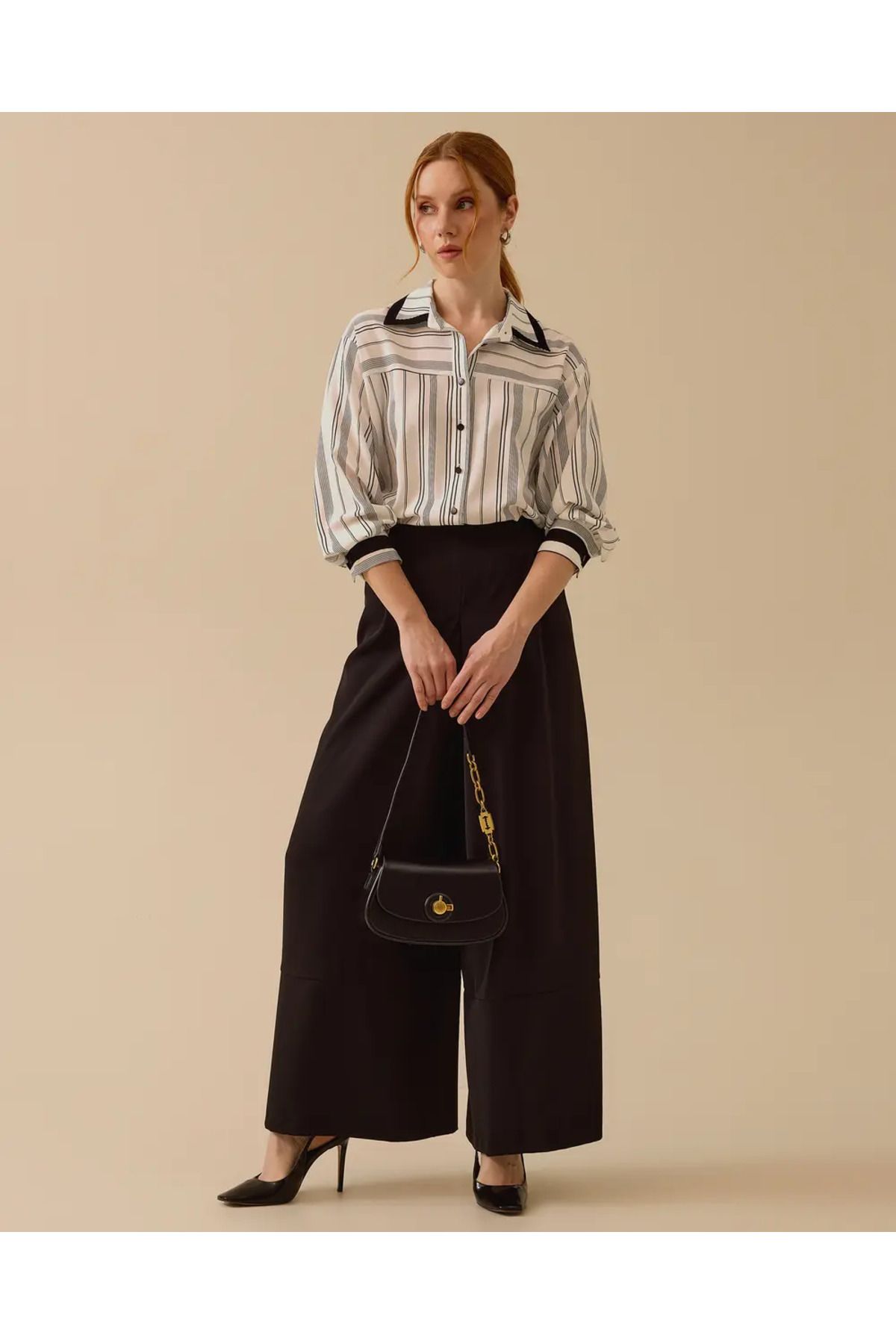SEÇİLSTORE 1008 BELİ FERMUARLI ETEK PANTOLON #03-25#