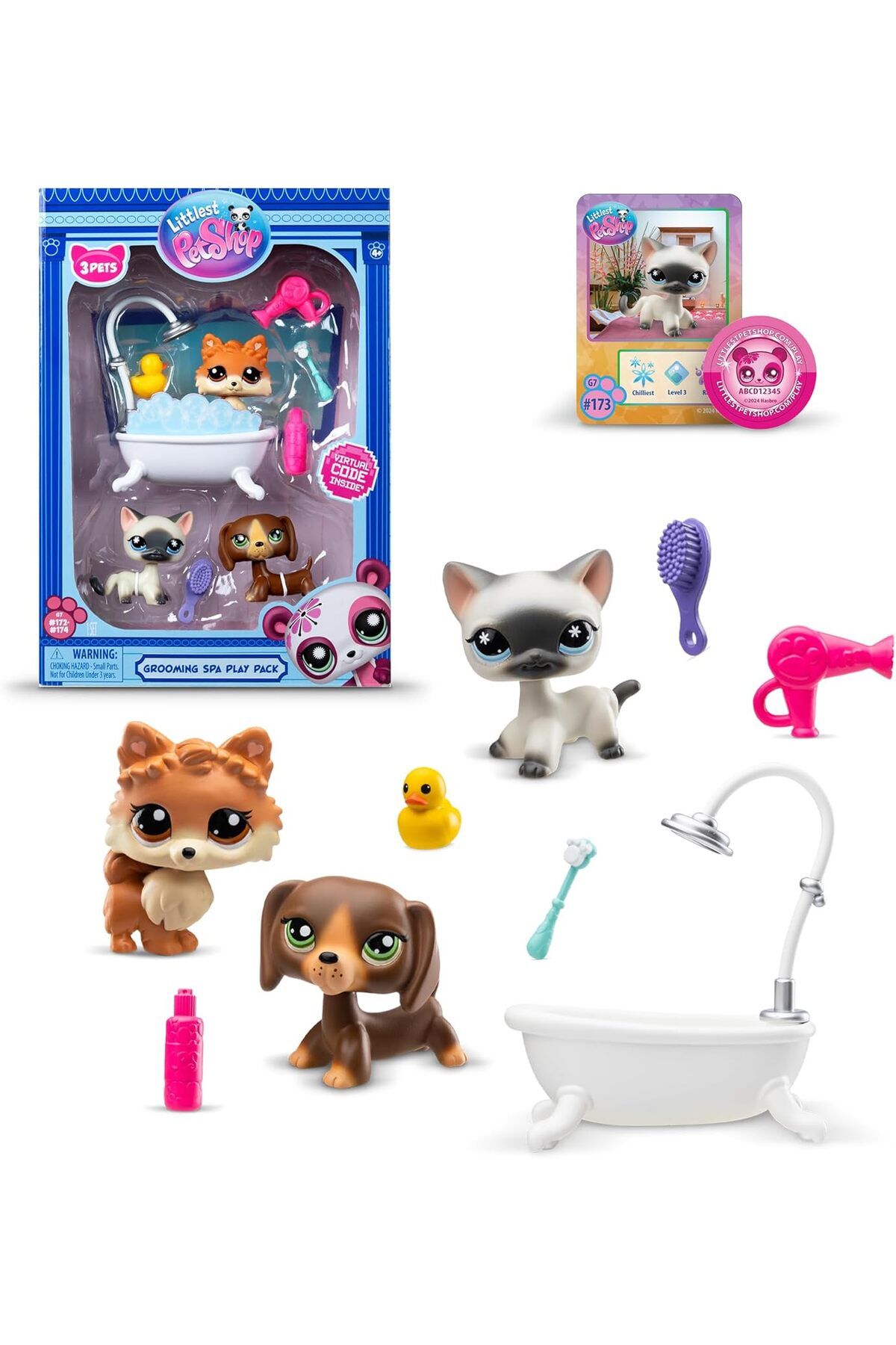 Littlest Pet Shop LPS Minişler Seri 3 Bakım Spa Oyun Paketi Seti