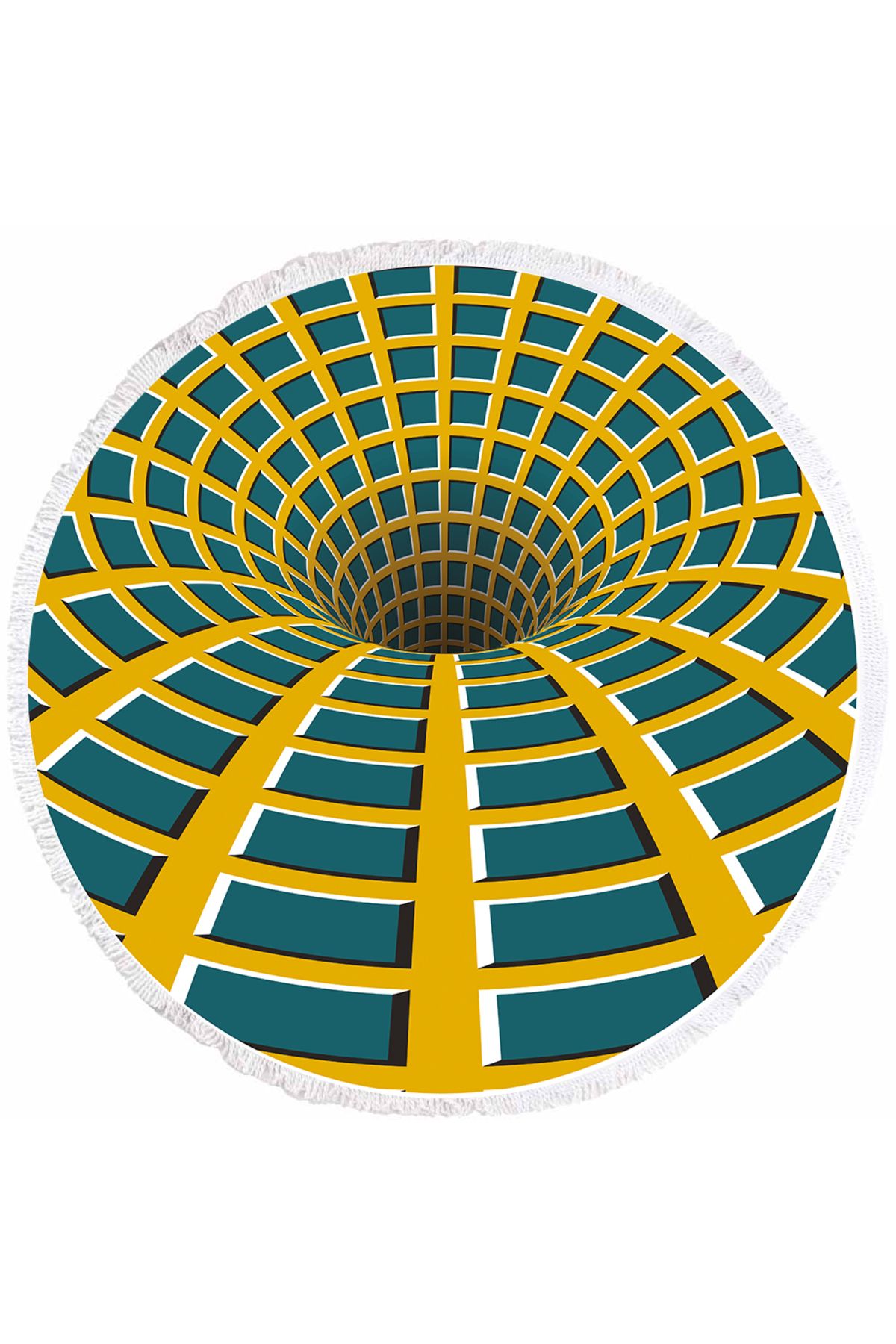 Fabeteks 3D Uçurum Plaj Havlusu 150x150cm