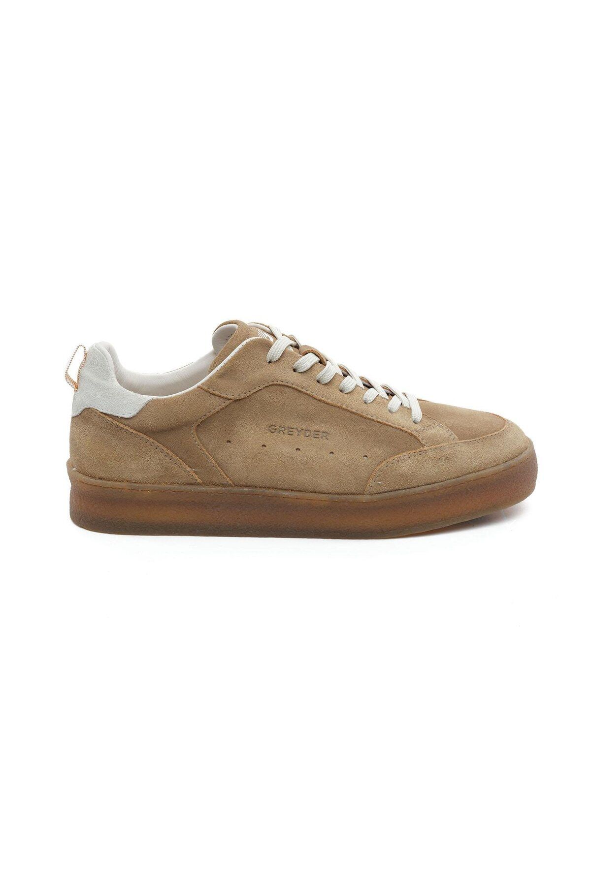 Greyder 18520 Vizon Nubuk Hakiki Deri Erkek Sneaker Ayakkabı