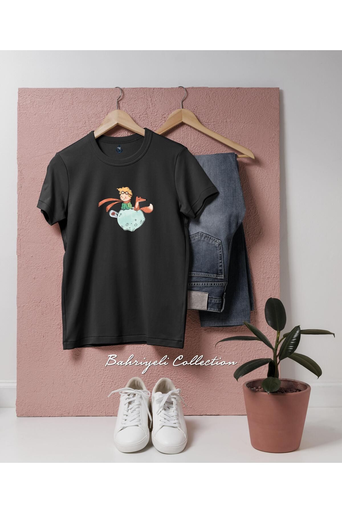 bahriyeli.jpeg Oversize The little prince png Tasarımlı Unisex T-Shirt