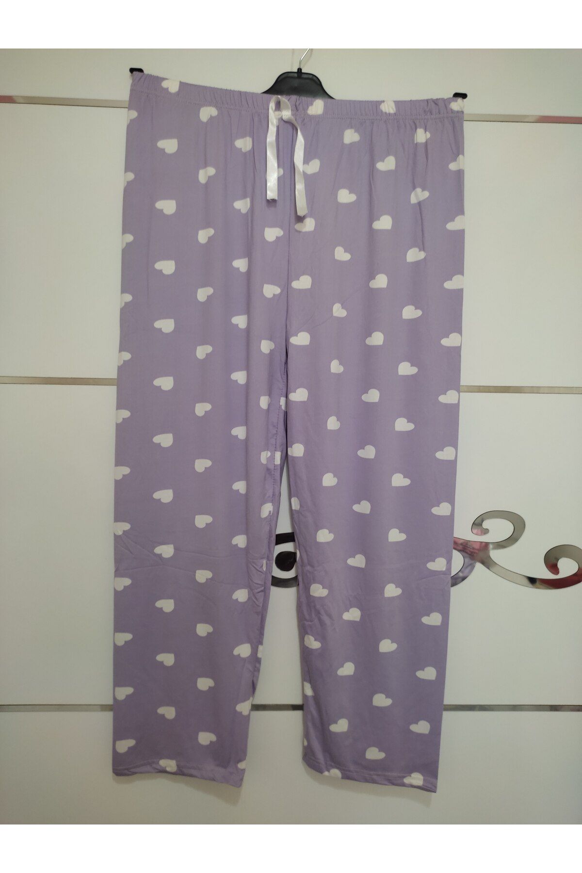 TOKSOY BÜYÜK BEDEN MİLAN KUMAŞ BELİ LASTİKLİ A KALİTE UZUN PİJAMA