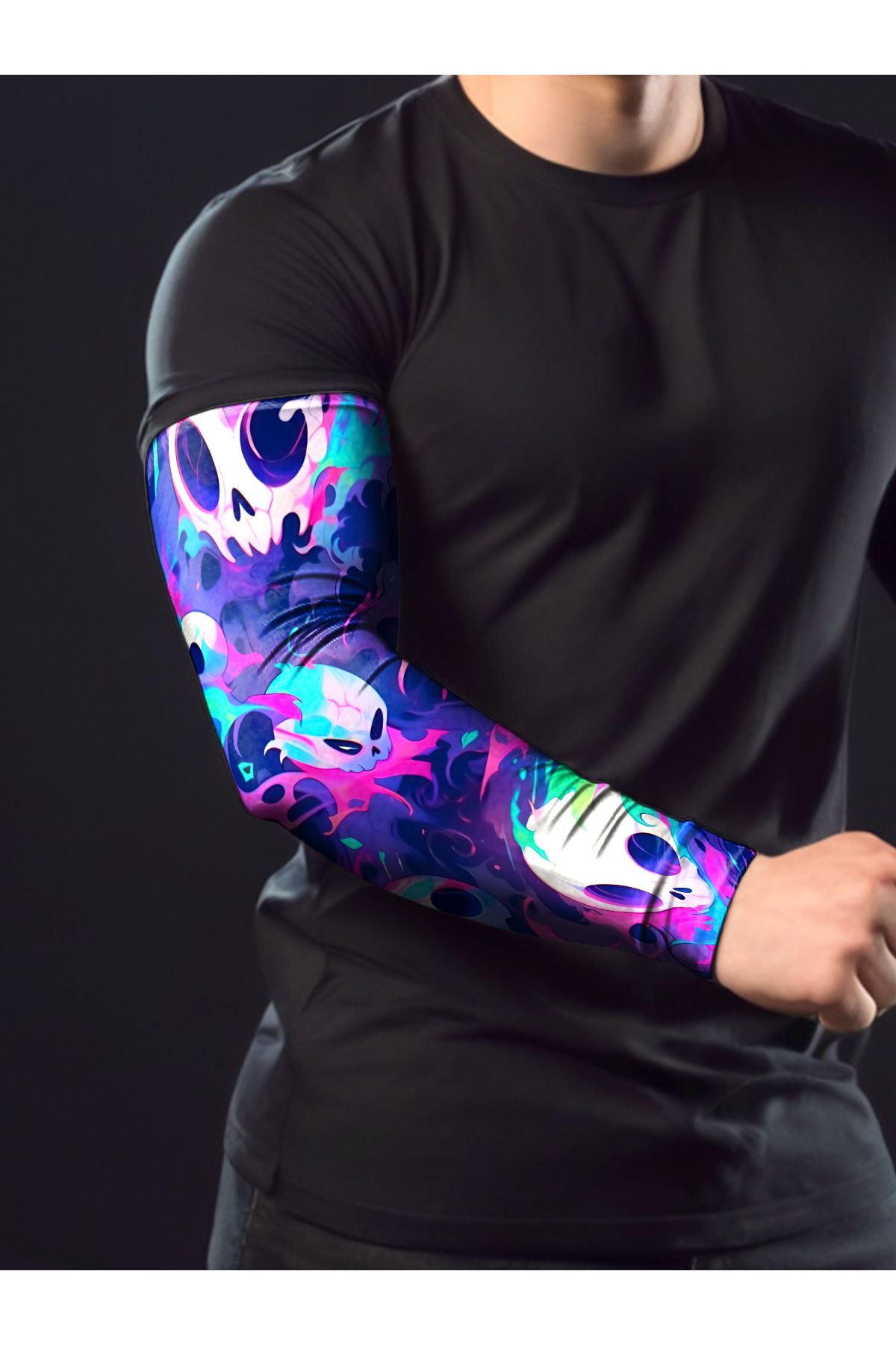 buffed Ghost Oyuncu Sporcu Kolluk Gamer Sleeve Buffed