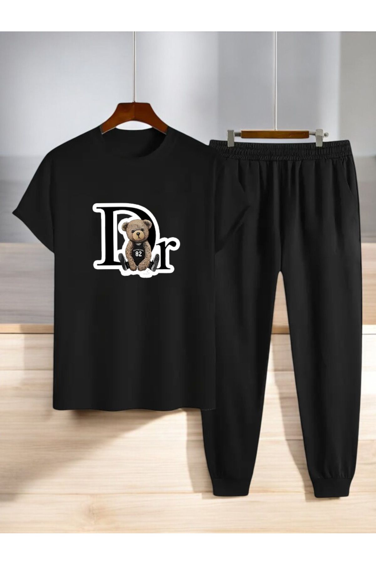 uyguntarz Unisex Dr. AYI Tasarım Basklı Tshirt Eşofman Takımı