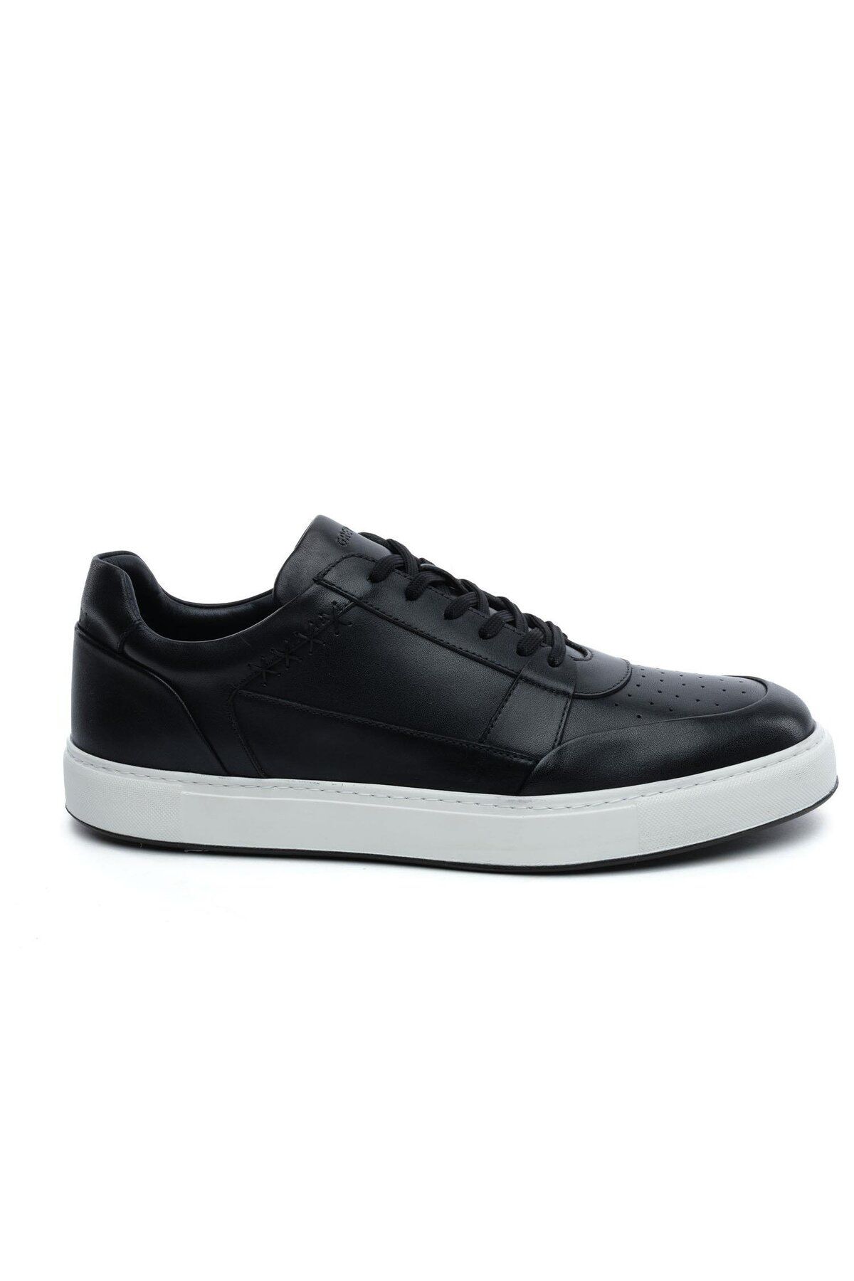 Greyder 64702L Siyah Hakiki Deri Erkek Sneaker