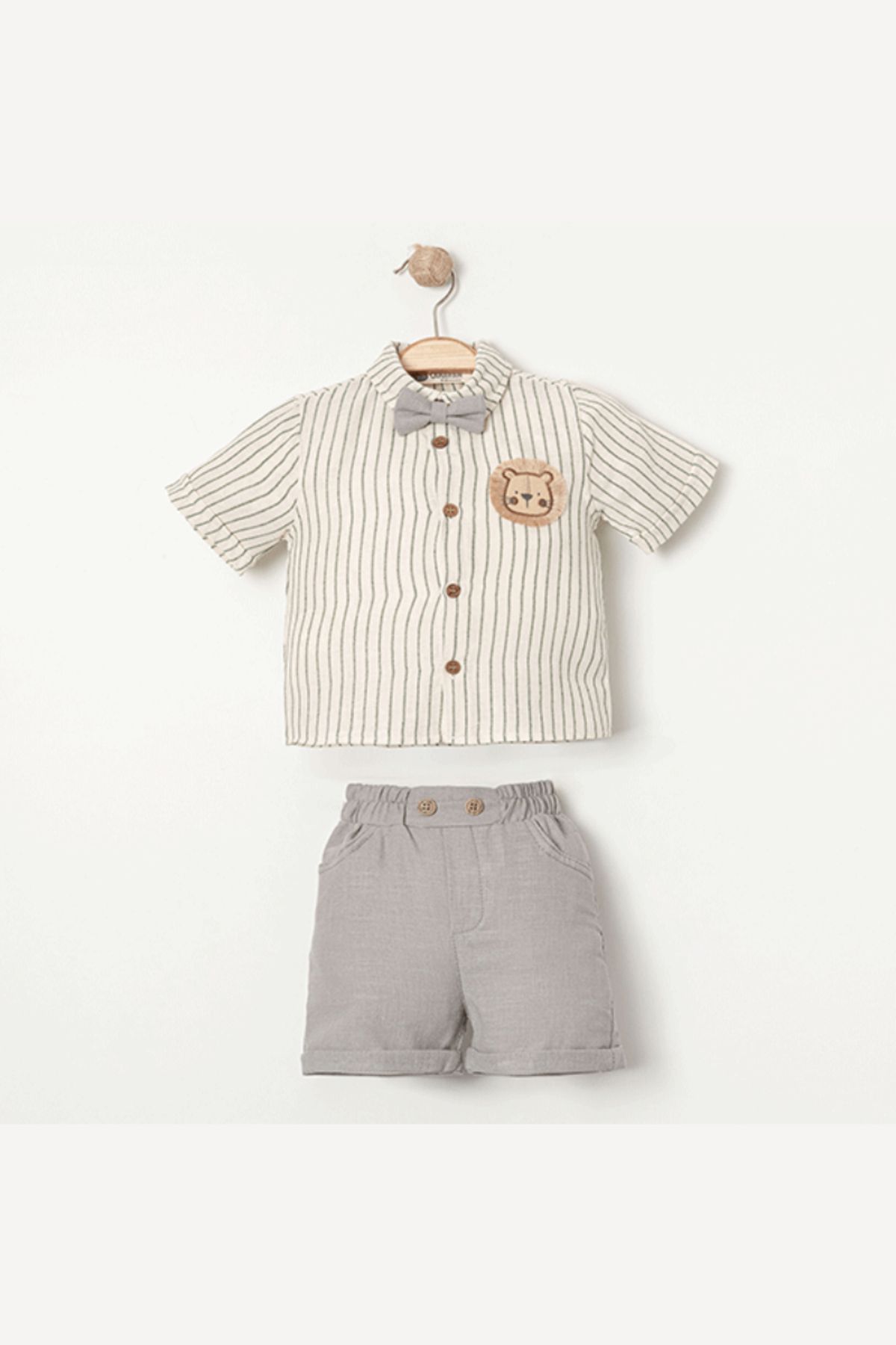 KARAVAN ERKEK BEBEK GÖMLEKLİ ŞORTLU TAKIM 6-24 M